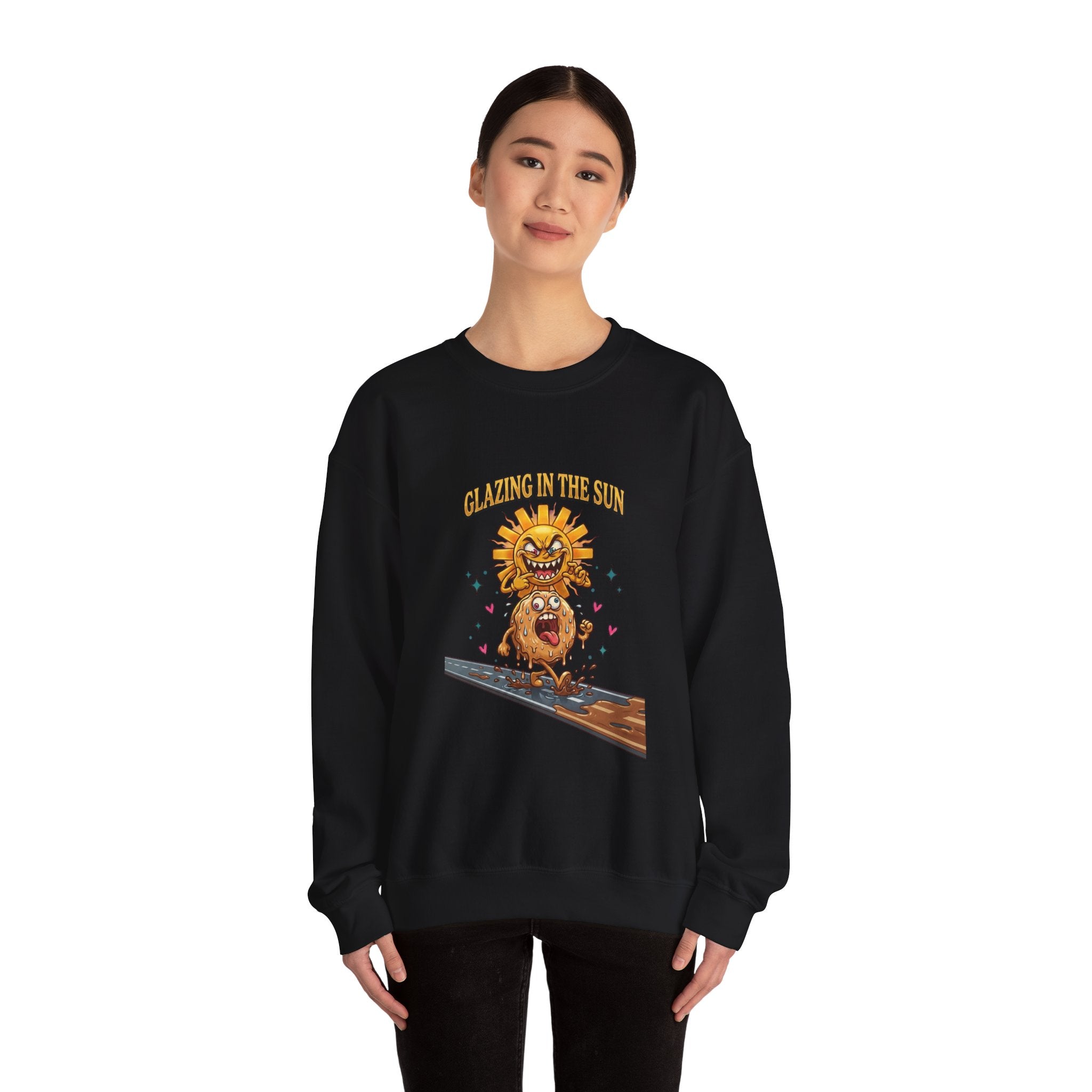 Glazin' in the Sun Sweatshirt | dilly dally, retro cartoon procrastination