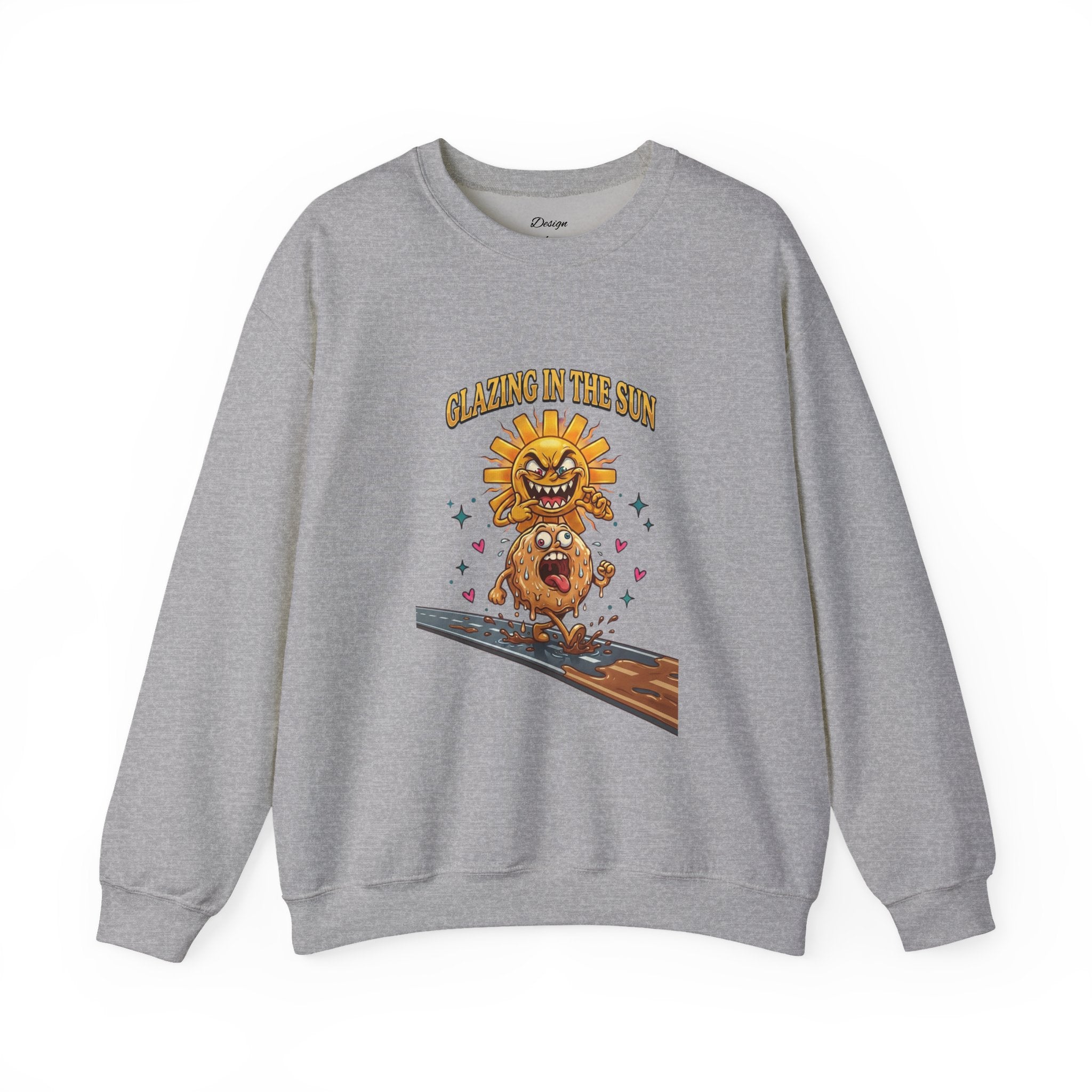 Glazin' in the Sun Sweatshirt | dilly dally, retro cartoon procrastination