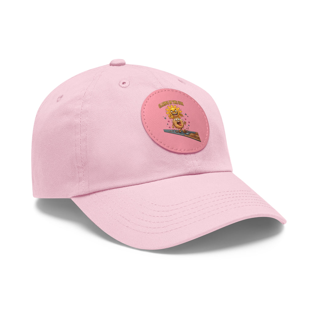 Dad Hat — 'Glazing in the Sun' Leather Patch Baseball Cap