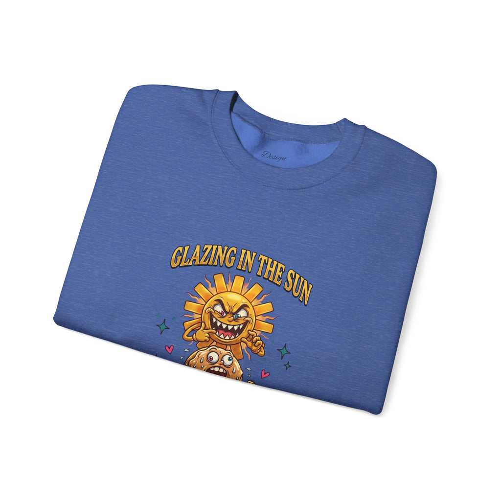 Glazin' in the Sun Sweatshirt | dilly dally, retro cartoon procrastination