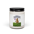 dilly dally teddy bear soy candle | playful procrastination meme, scented 9oz