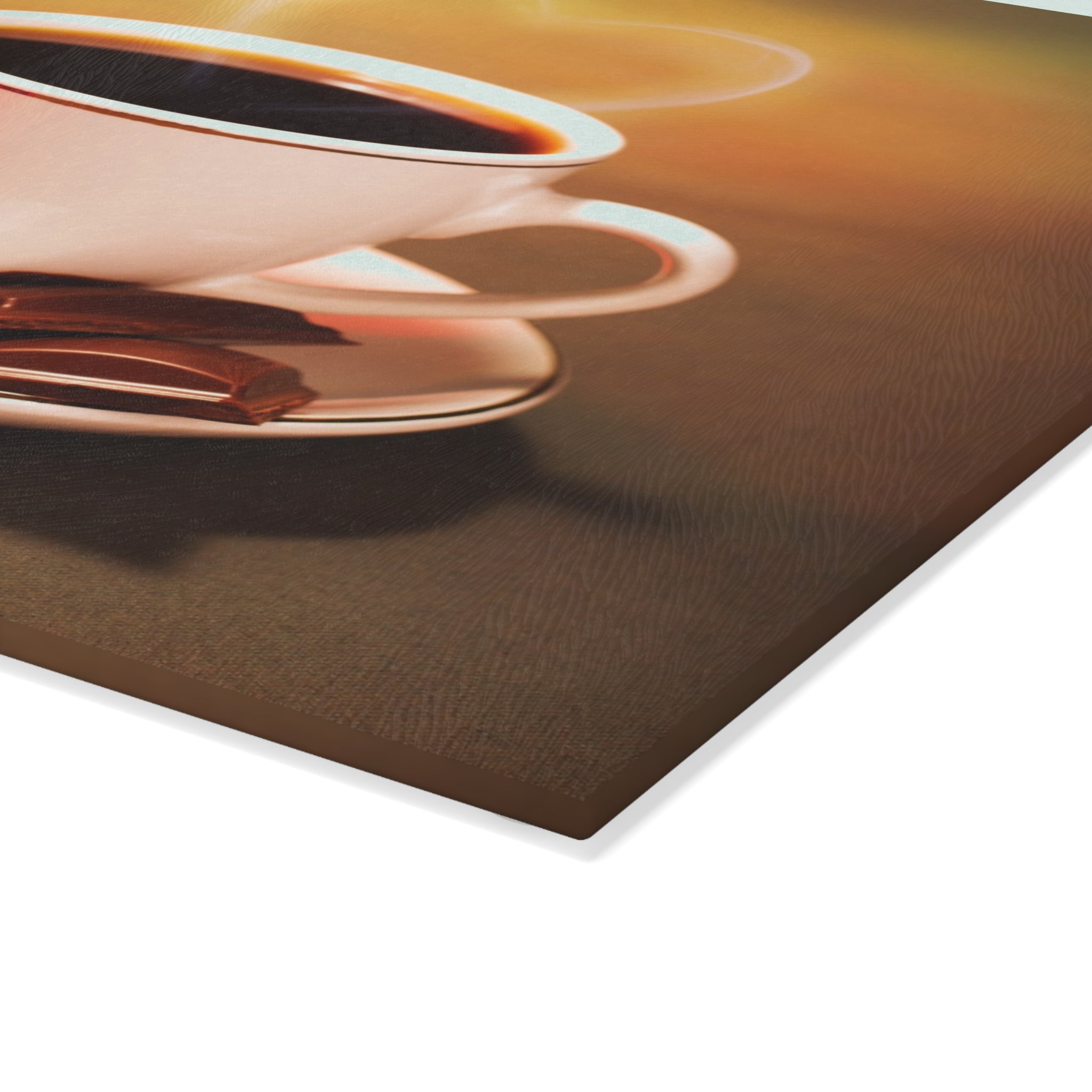 Romantic Paris Coffee Glass Cutting Board — Rose & Eiffel Morning Kitchen Décor
