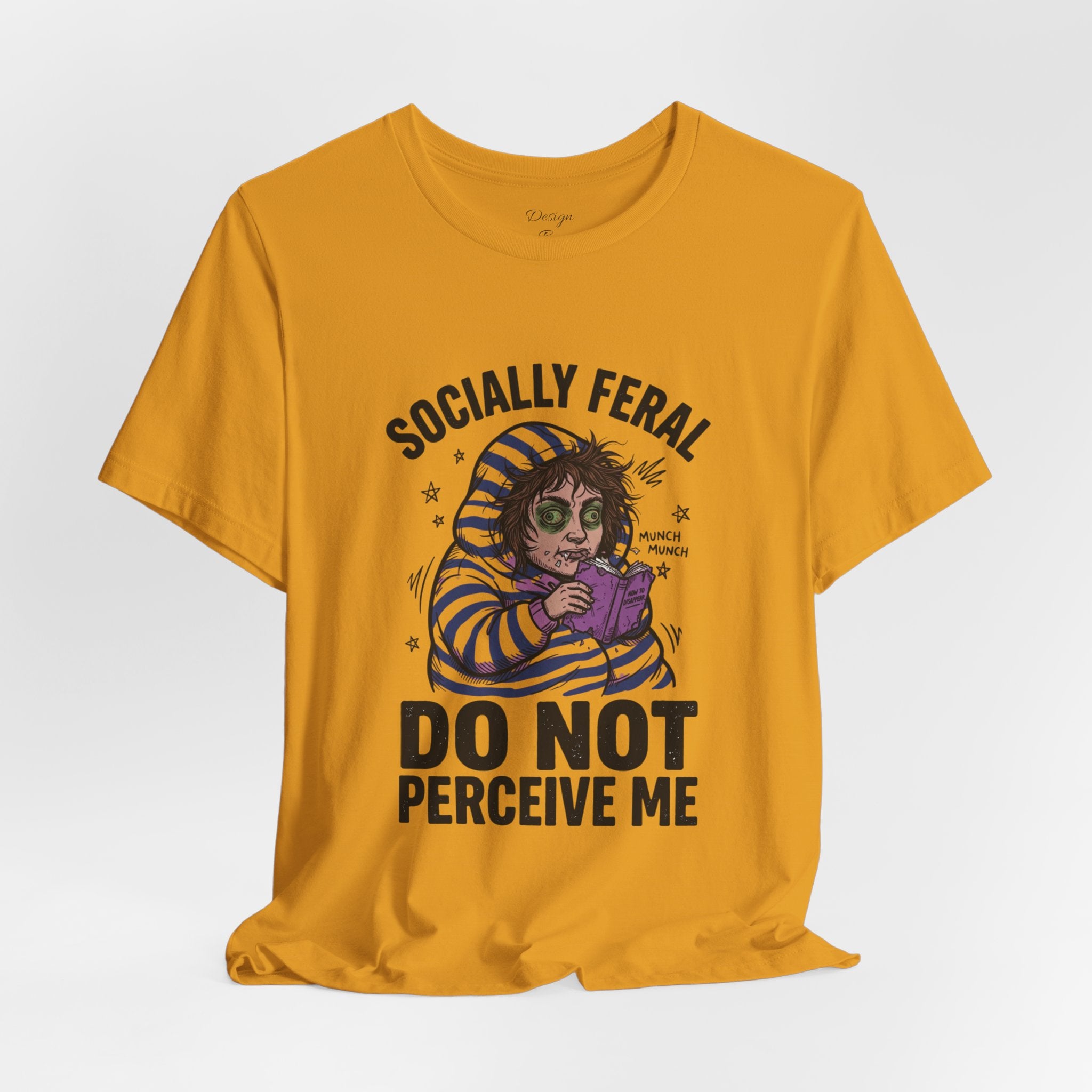 Socially Feral "Do Not Perceive Me" Tee | Feral Era vintage mascot typography