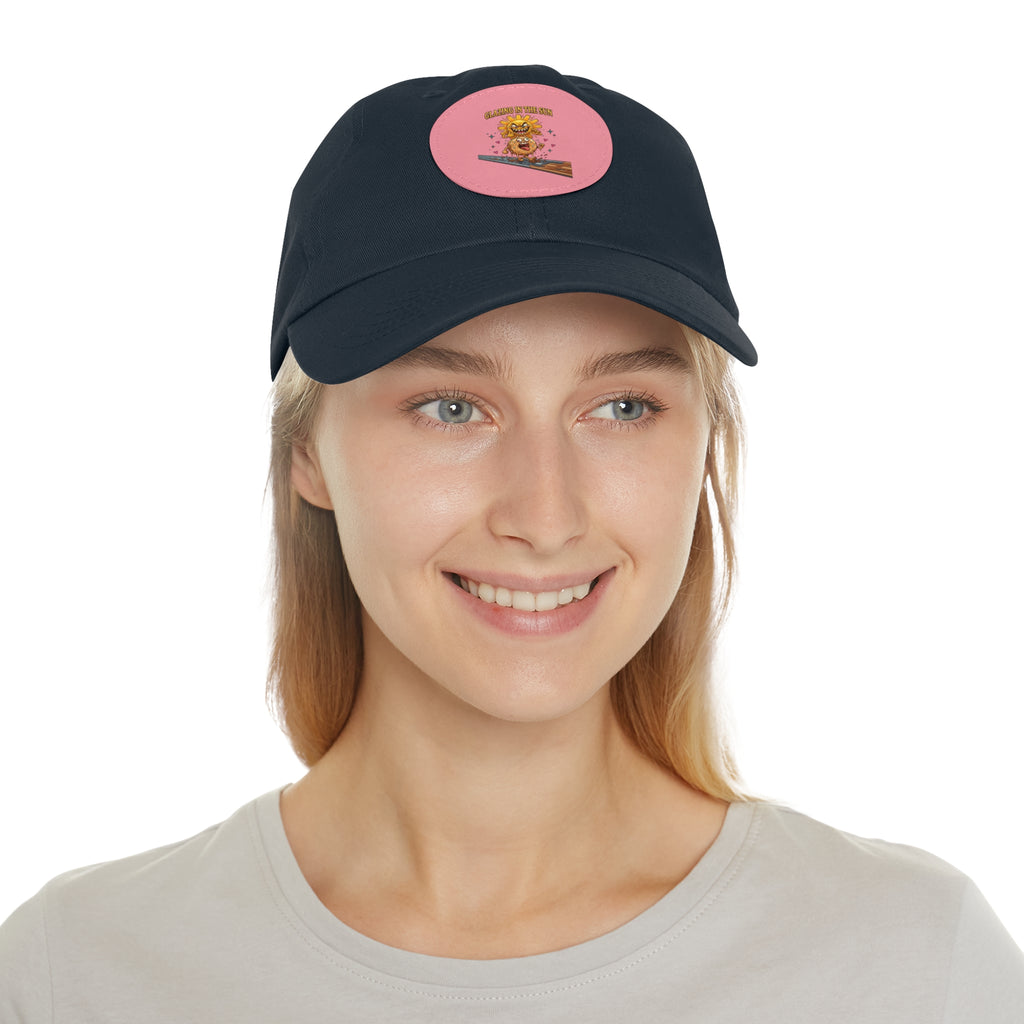 Dad Hat — 'Glazing in the Sun' Leather Patch Baseball Cap