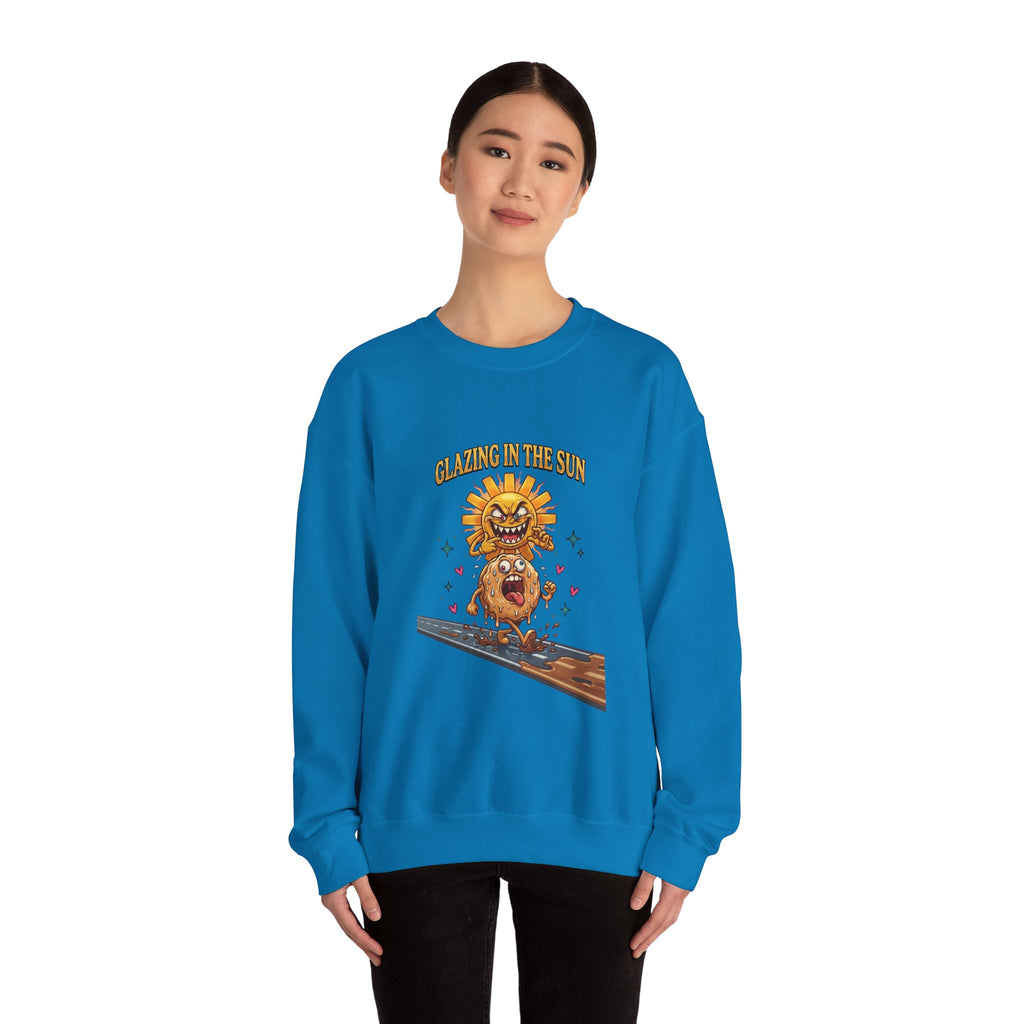 Glazin' in the Sun Sweatshirt | dilly dally, retro cartoon procrastination