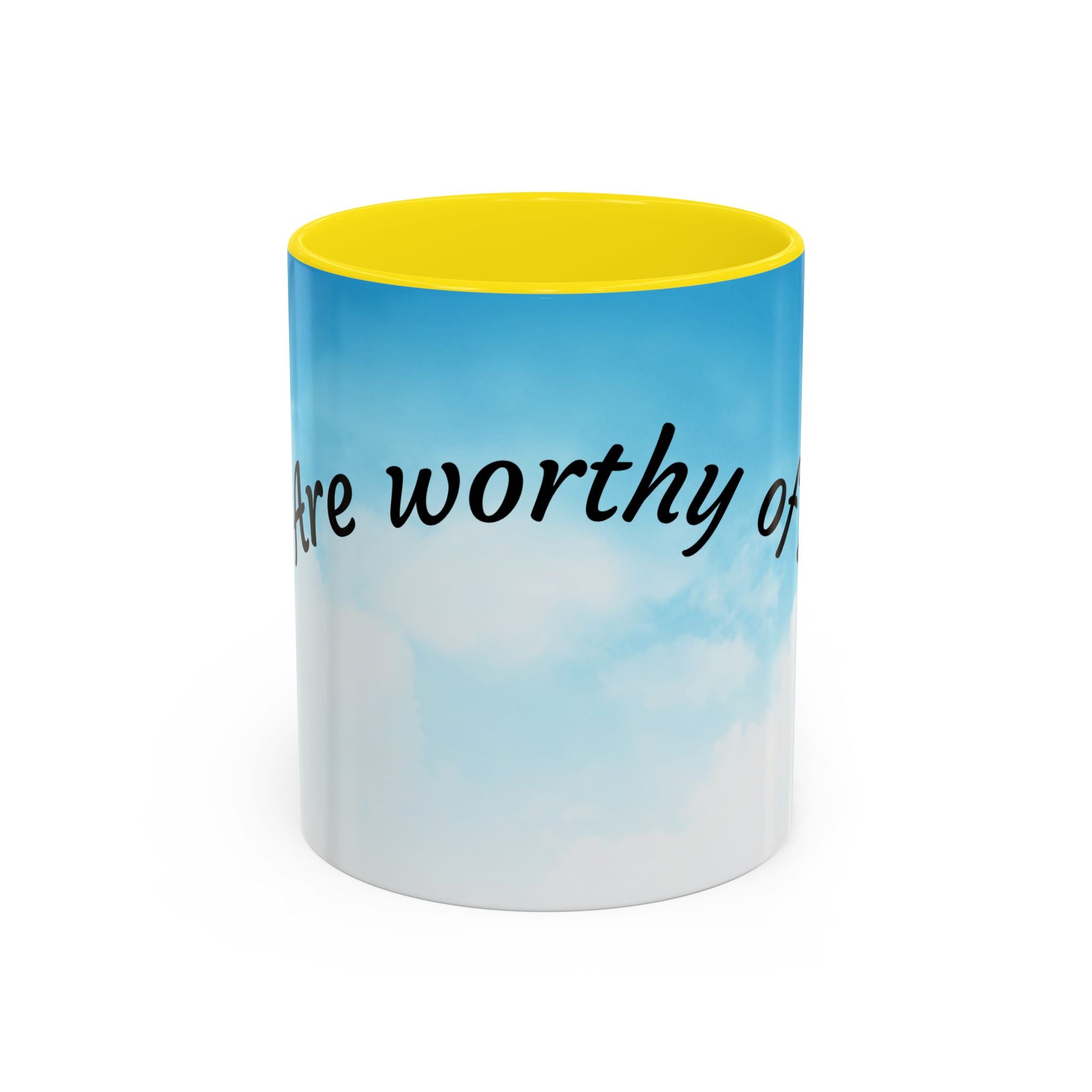 You Are Worthy | Accent Coffee Mug (11, 15oz)