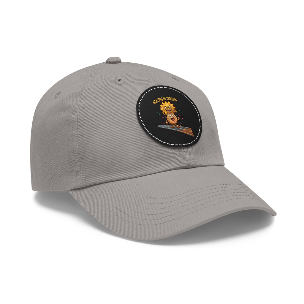 Dad Hat — 'Glazing in the Sun' Leather Patch Baseball Cap