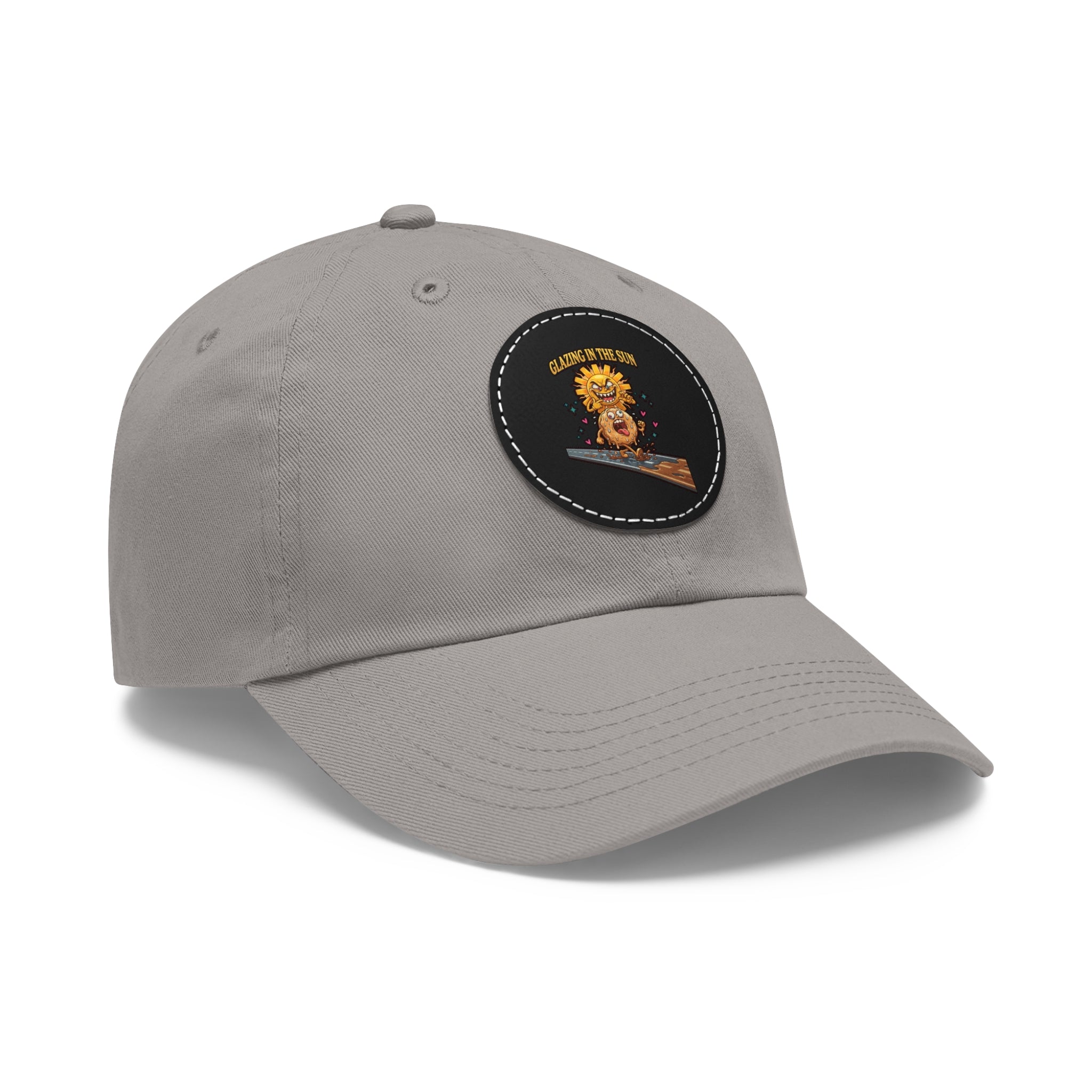 Dad Hat — 'Glazing in the Sun' Leather Patch Baseball Cap