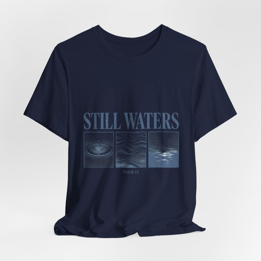 Still Waters Tee | Christian streetwear, vintage wash faith graphic