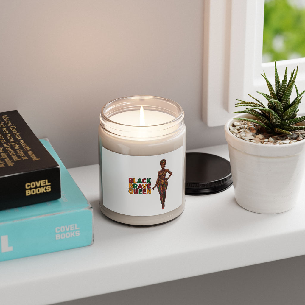 Black Brave Queen Candle, 9oz Soy Jar | Juneteenth Pan-African 1865