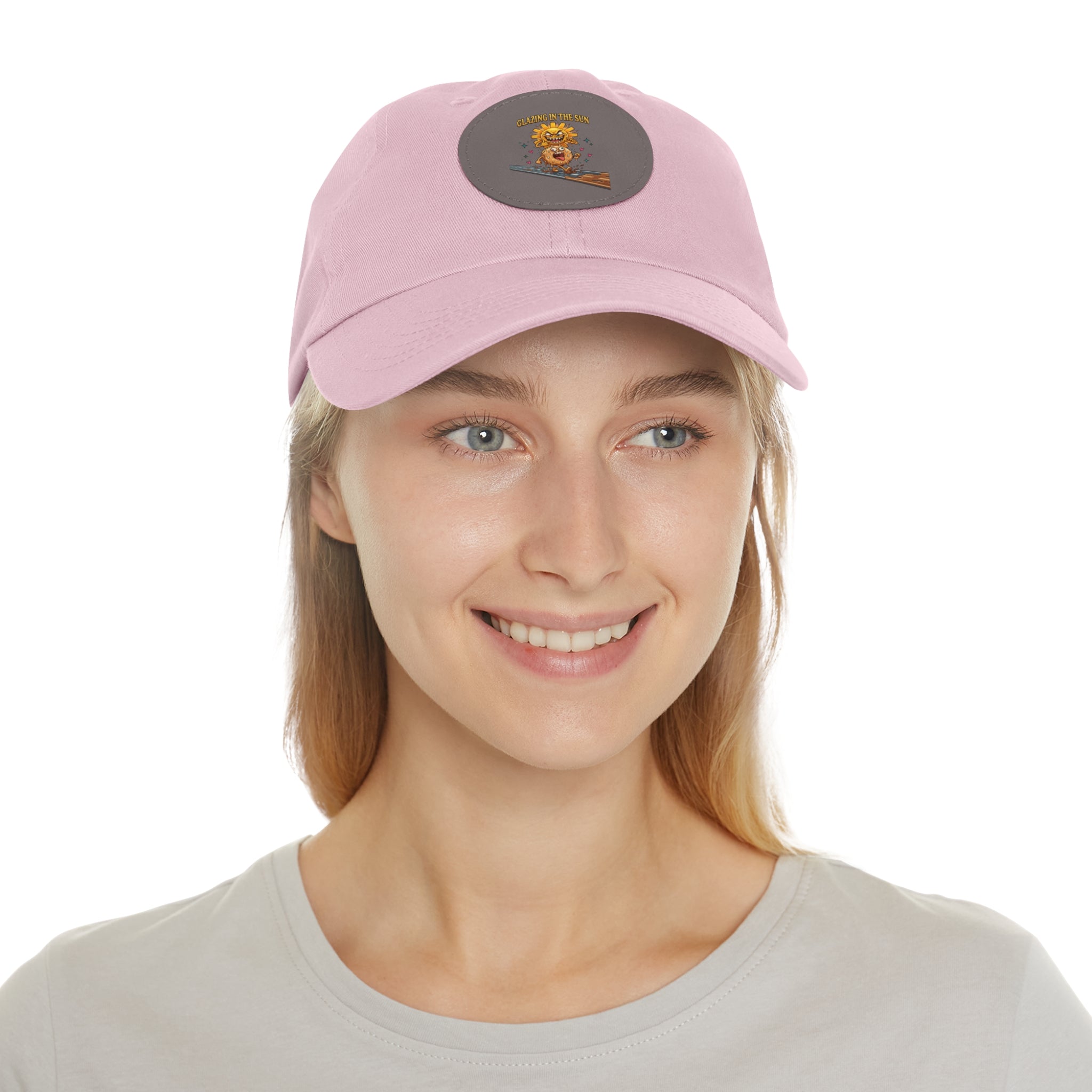 Dad Hat — 'Glazing in the Sun' Leather Patch Baseball Cap