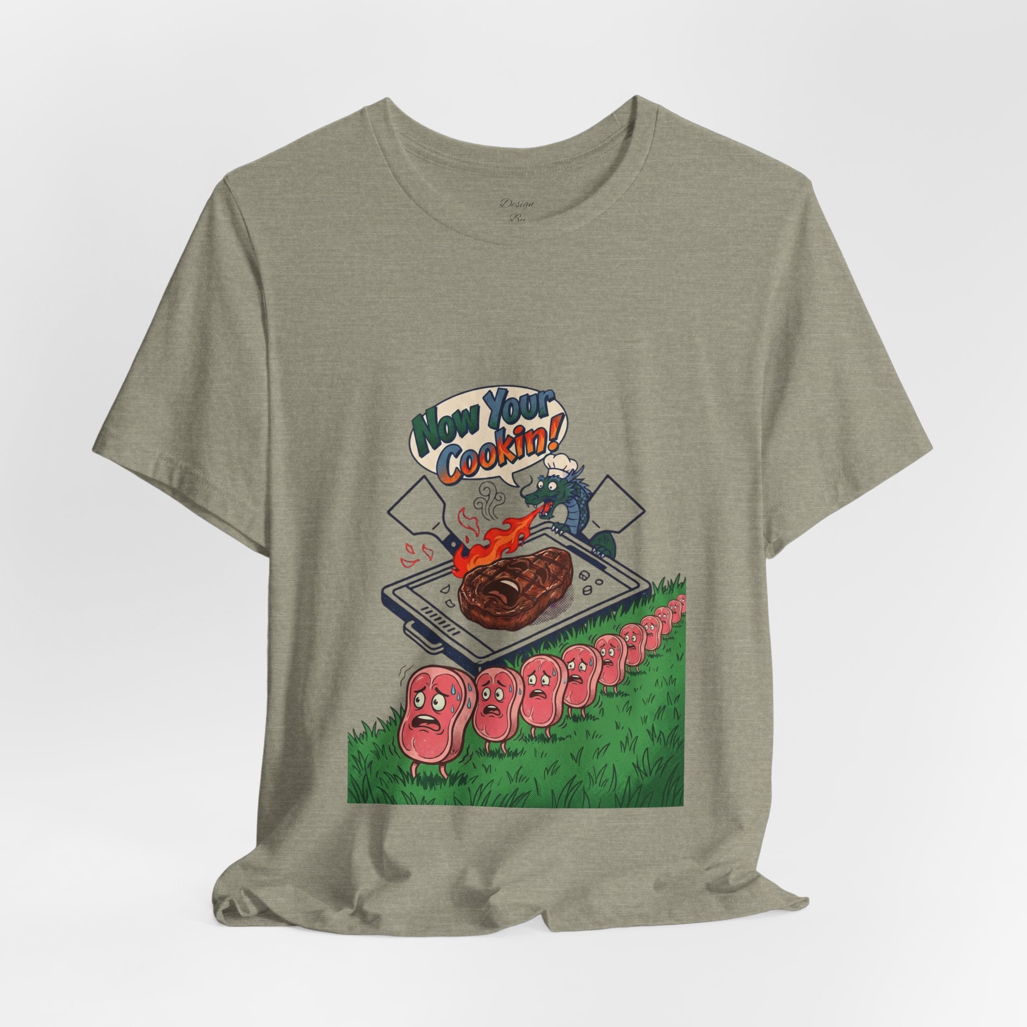 Kawaii Retro Cooking Manga Graphic Tee | Japanese Streetwear, Cherry Blossom Motif