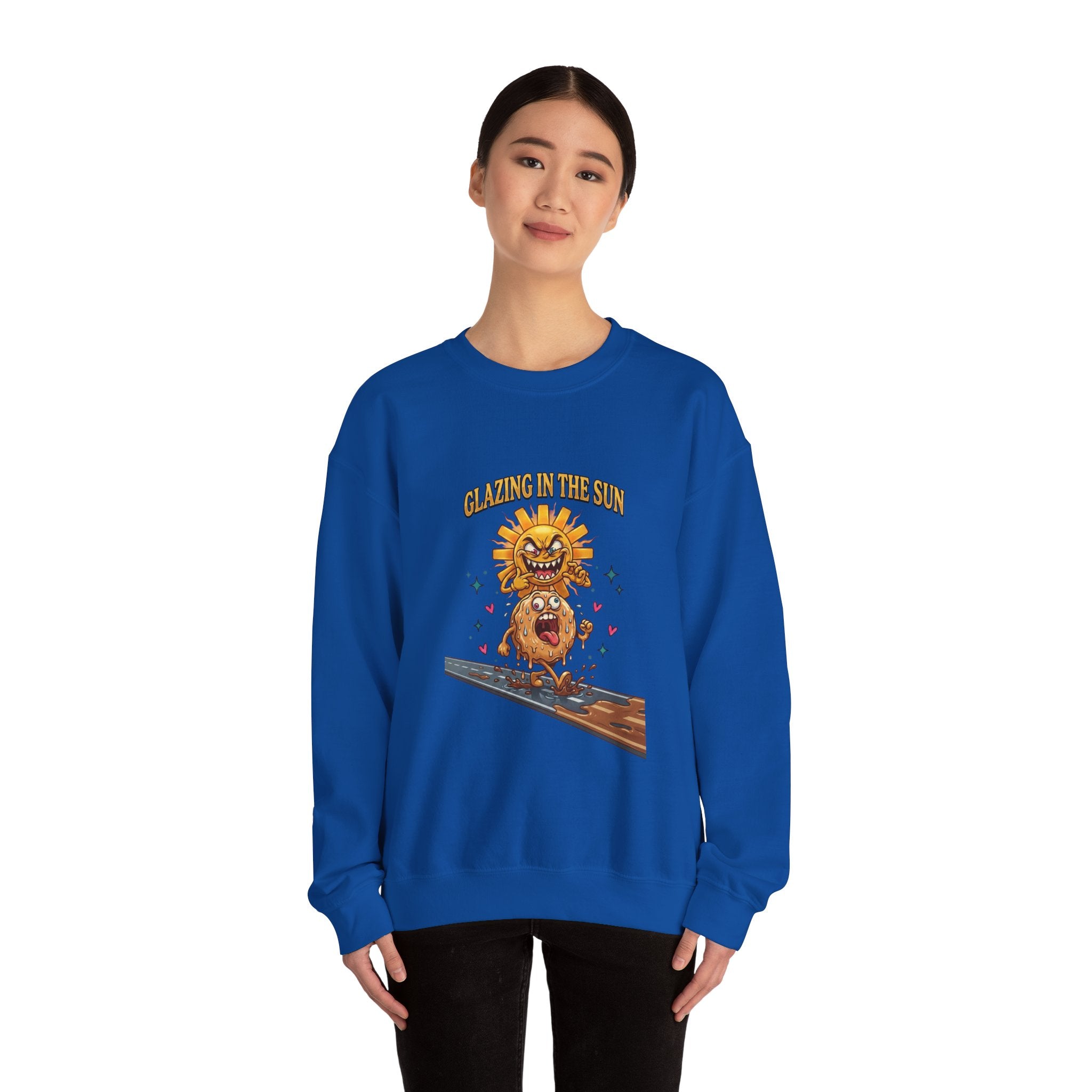 Glazin' in the Sun Sweatshirt | dilly dally, retro cartoon procrastination