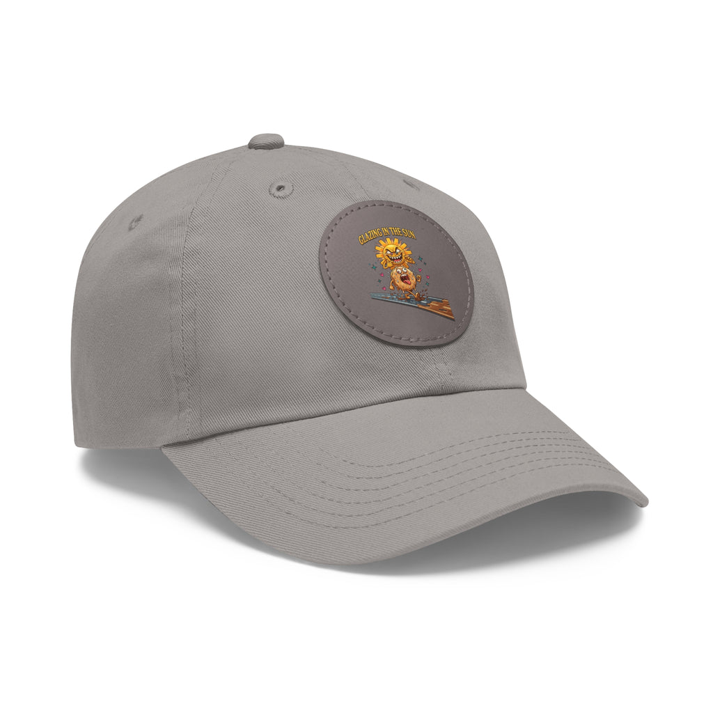 Dad Hat — 'Glazing in the Sun' Leather Patch Baseball Cap