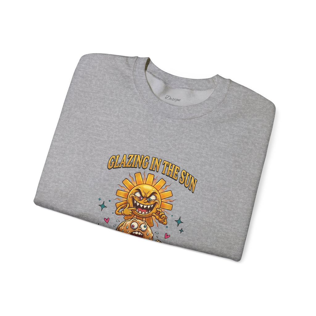 Glazin' in the Sun Sweatshirt | dilly dally, retro cartoon procrastination
