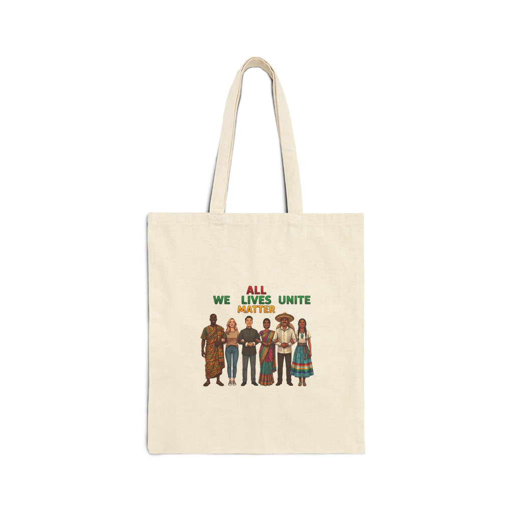 We All Lives Unite Matter Tote | Juneteenth Pan-African 1865 Freedom Design