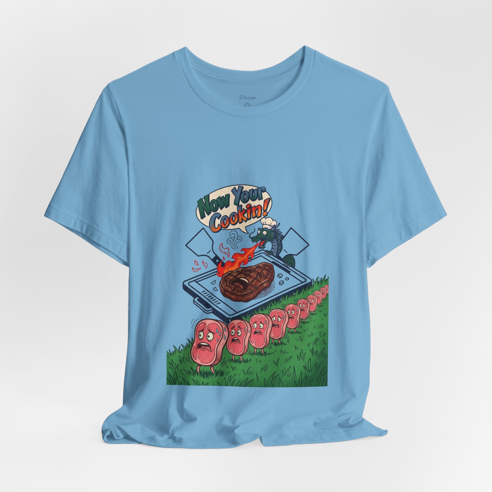 Kawaii Retro Cooking Manga Graphic Tee | Japanese Streetwear, Cherry Blossom Motif