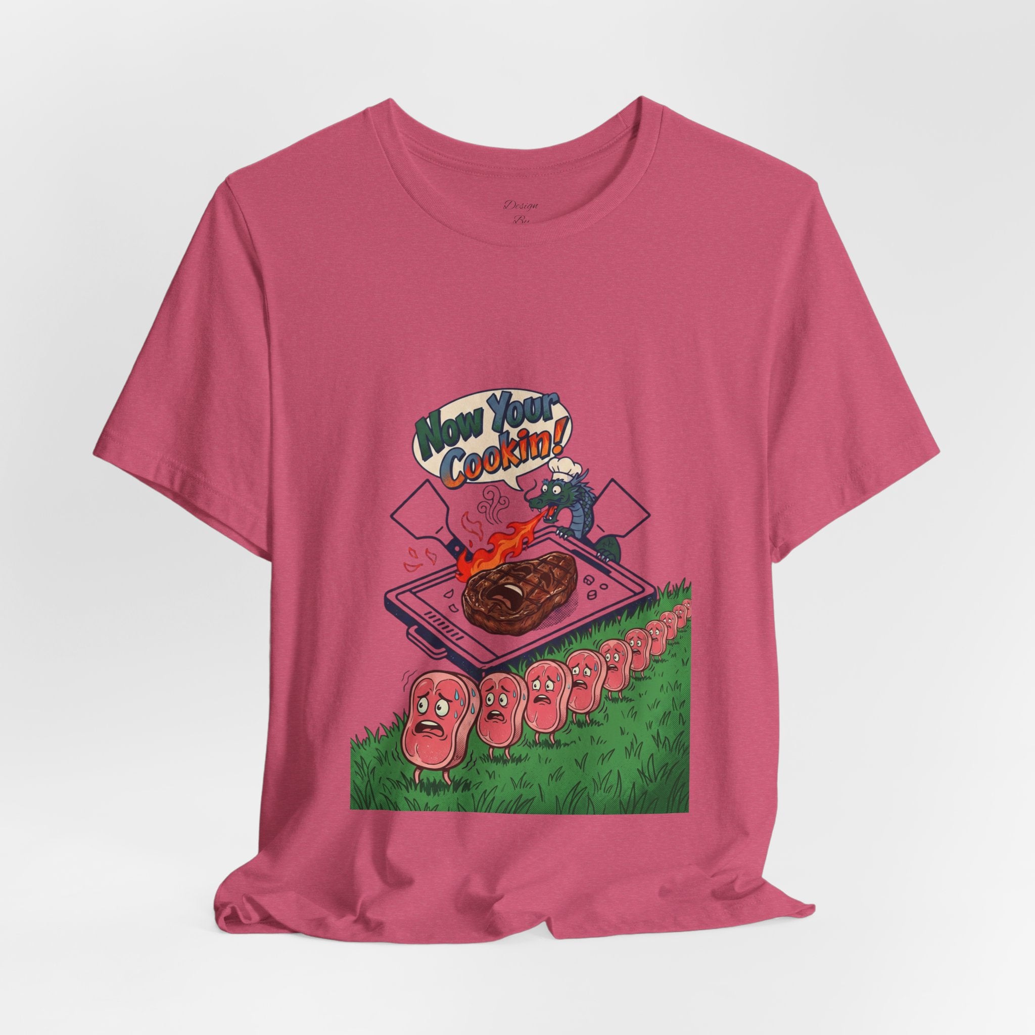 Kawaii Retro Cooking Manga Graphic Tee | Japanese Streetwear, Cherry Blossom Motif