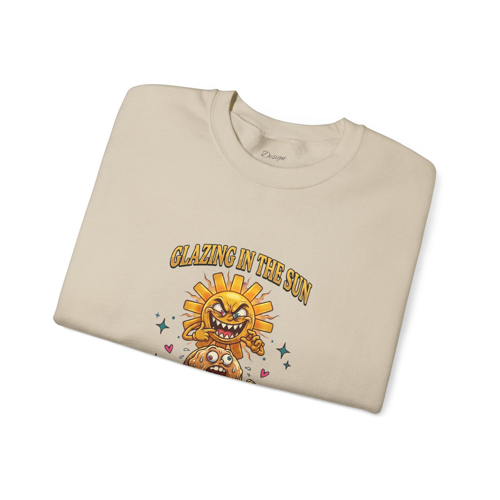 Glazin' in the Sun Sweatshirt | dilly dally, retro cartoon procrastination