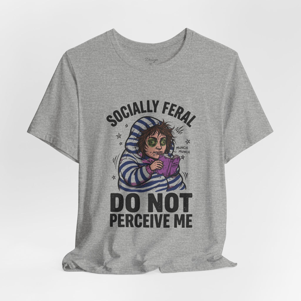 Socially Feral "Do Not Perceive Me" Tee | Feral Era vintage mascot typography