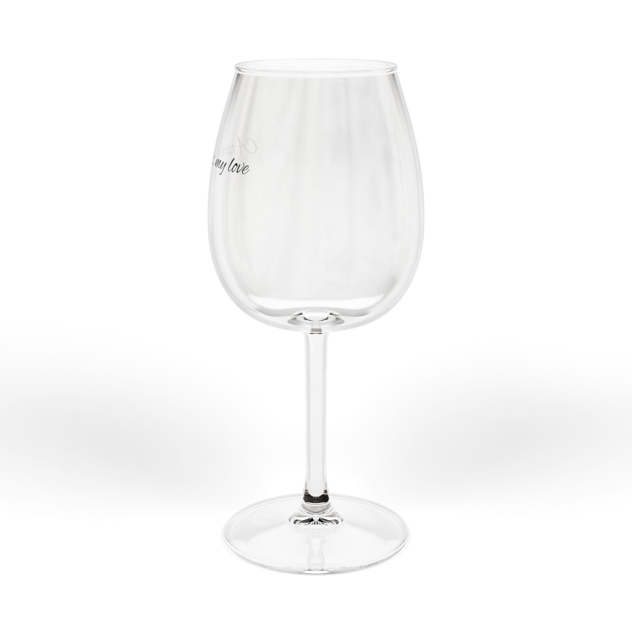 12oz Etched Wine Glass — Minimal Script "Always Enough" Gift for Wine Lovers