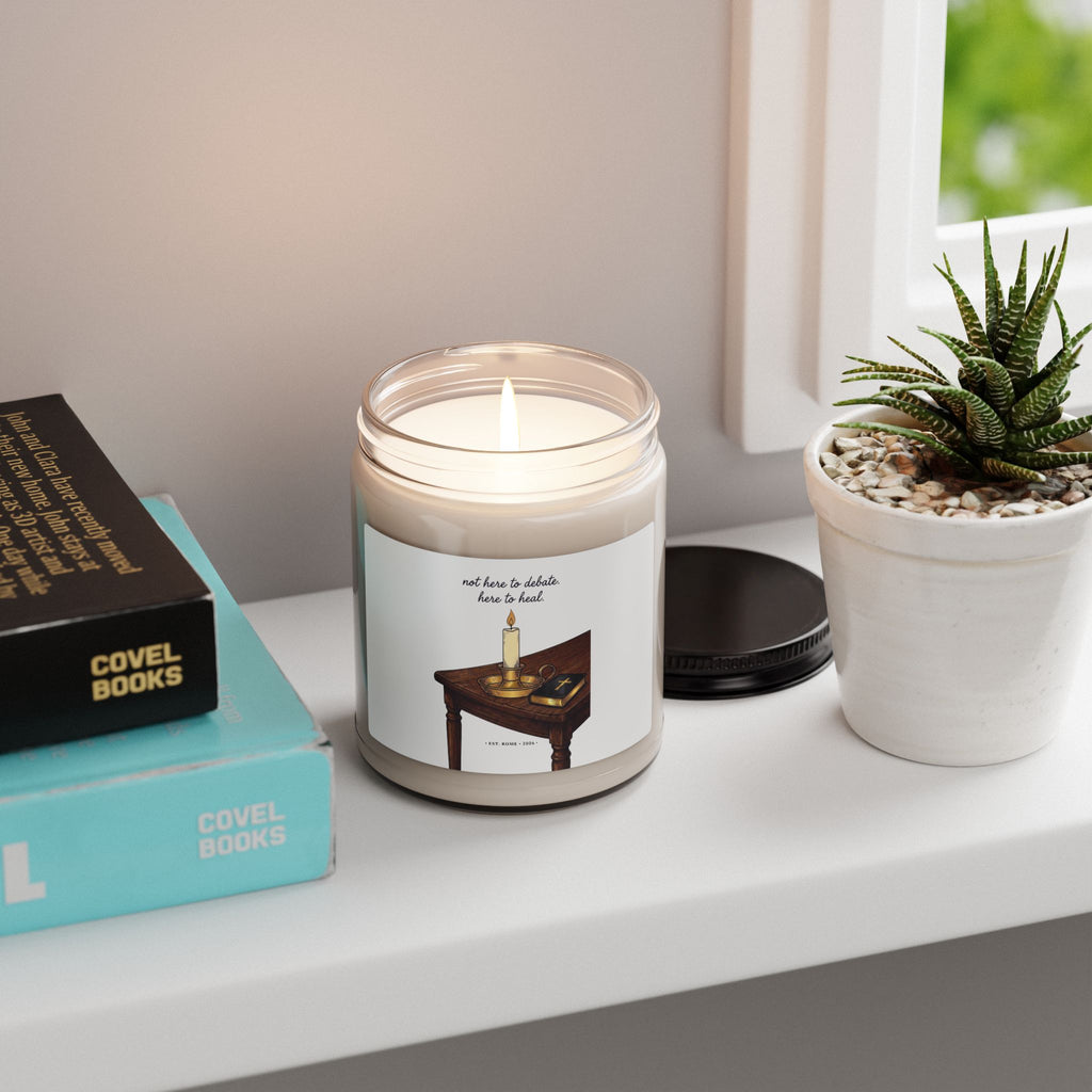 healing candle, Soy Jar | Team Leo Pope-Statement Aesthetic