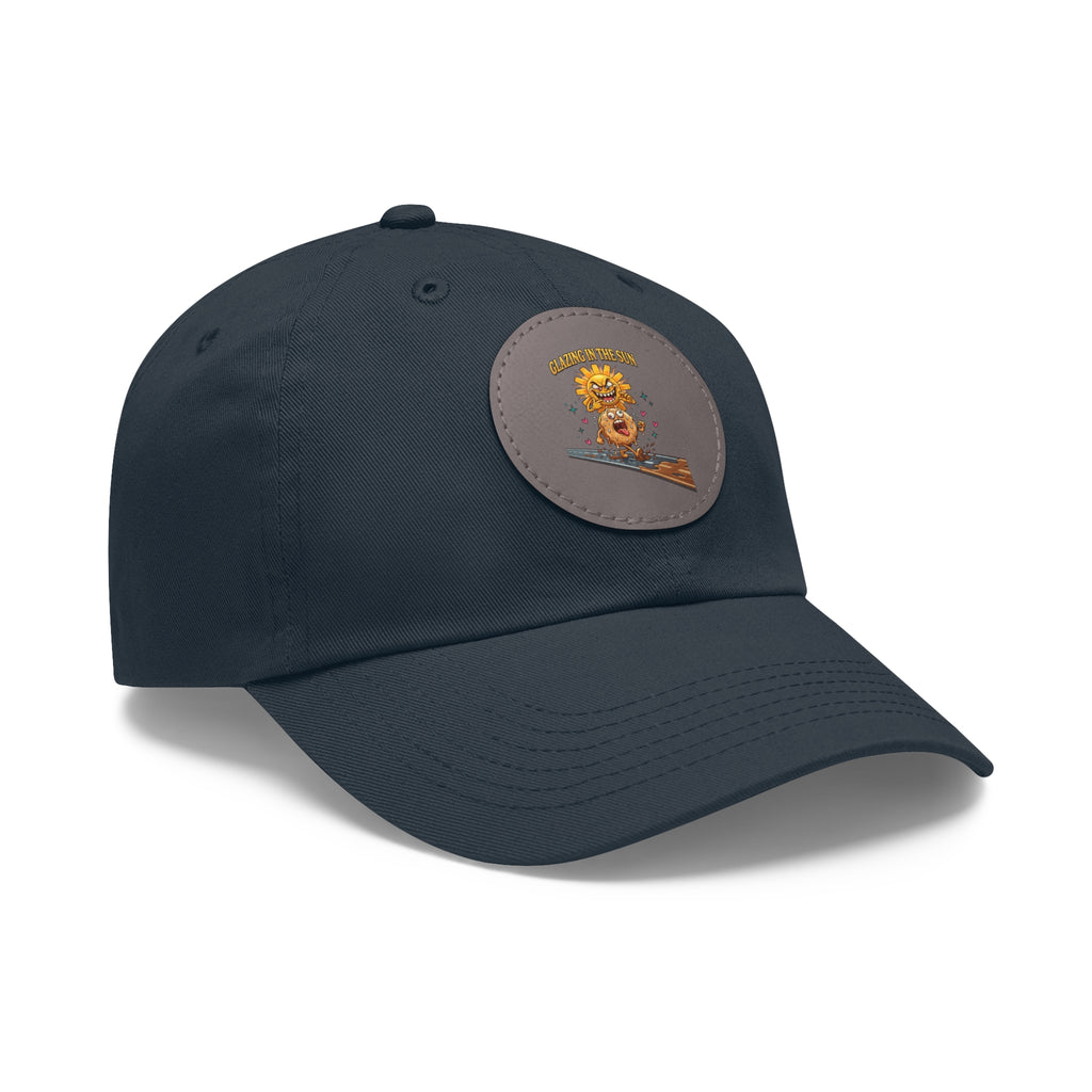 Dad Hat — 'Glazing in the Sun' Leather Patch Baseball Cap