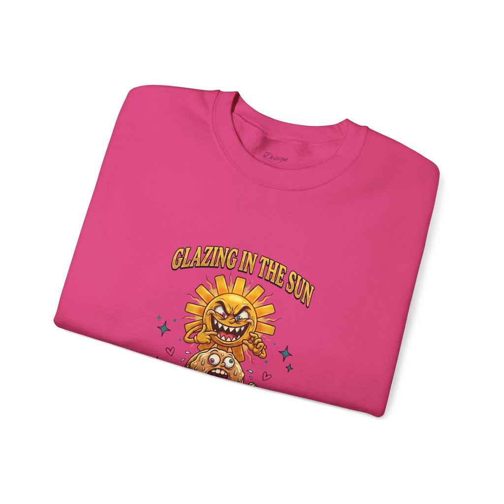 Glazin' in the Sun Sweatshirt | dilly dally, retro cartoon procrastination