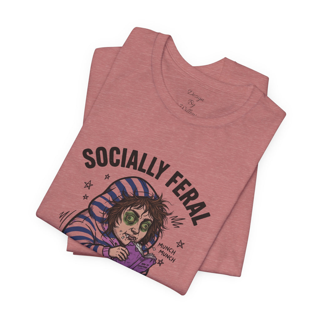 Socially Feral "Do Not Perceive Me" Tee | Feral Era vintage mascot typography