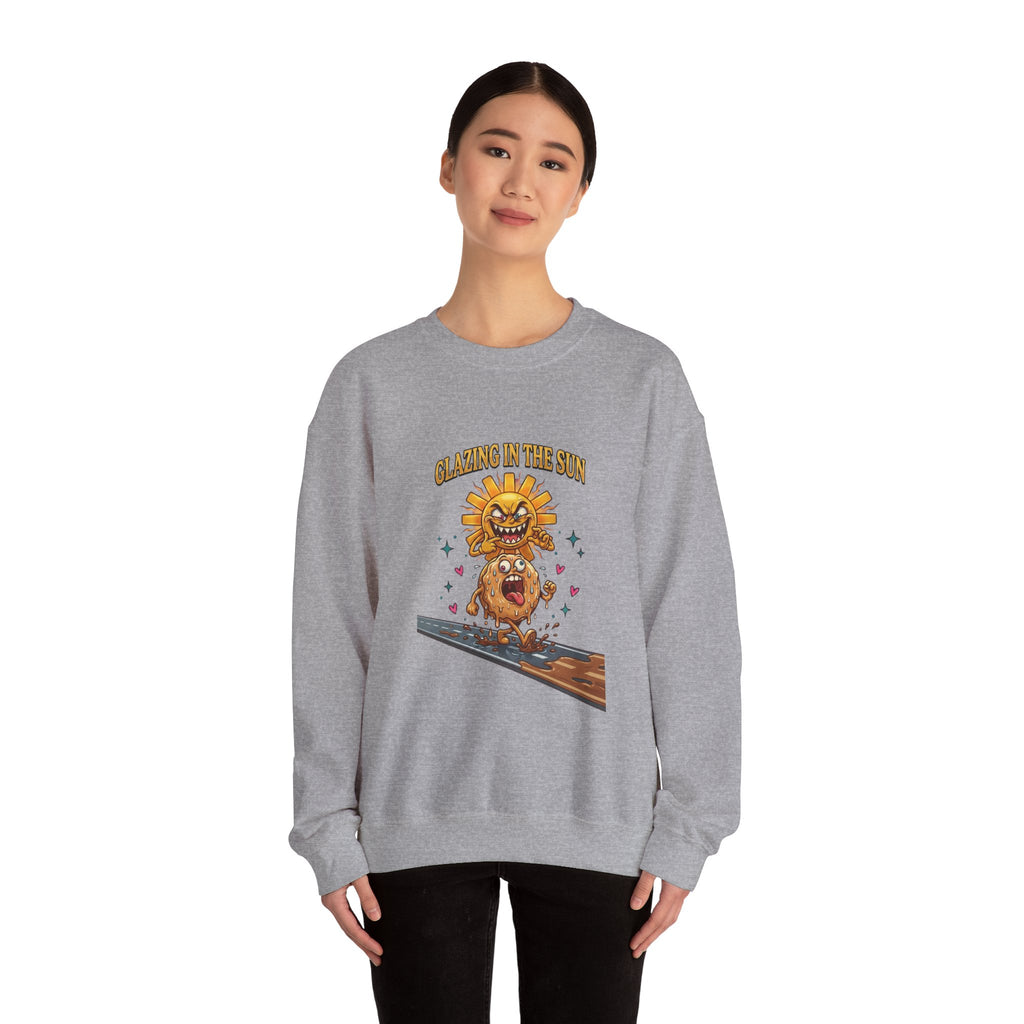 Glazin' in the Sun Sweatshirt | dilly dally, retro cartoon procrastination