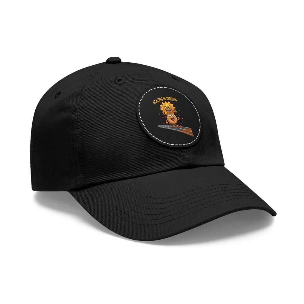 Dad Hat — 'Glazing in the Sun' Leather Patch Baseball Cap