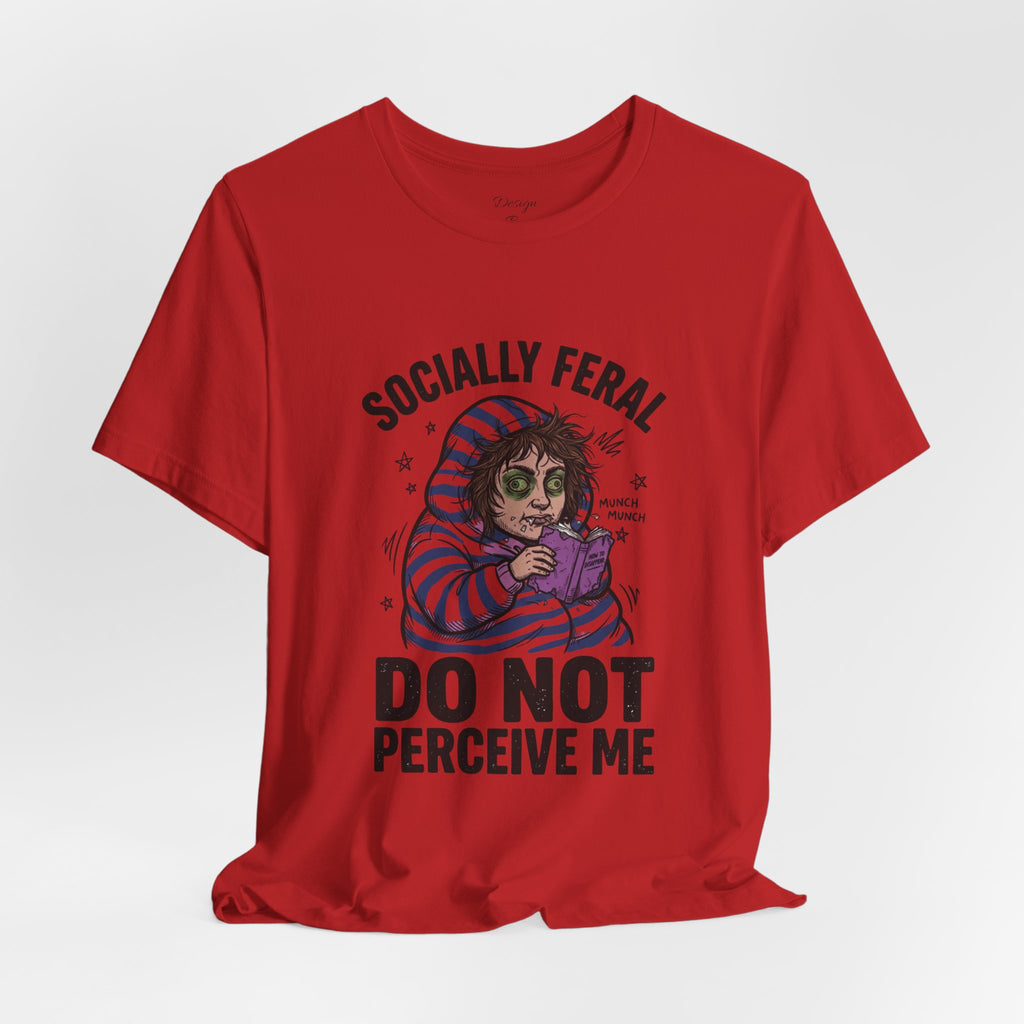 Socially Feral "Do Not Perceive Me" Tee | Feral Era vintage mascot typography