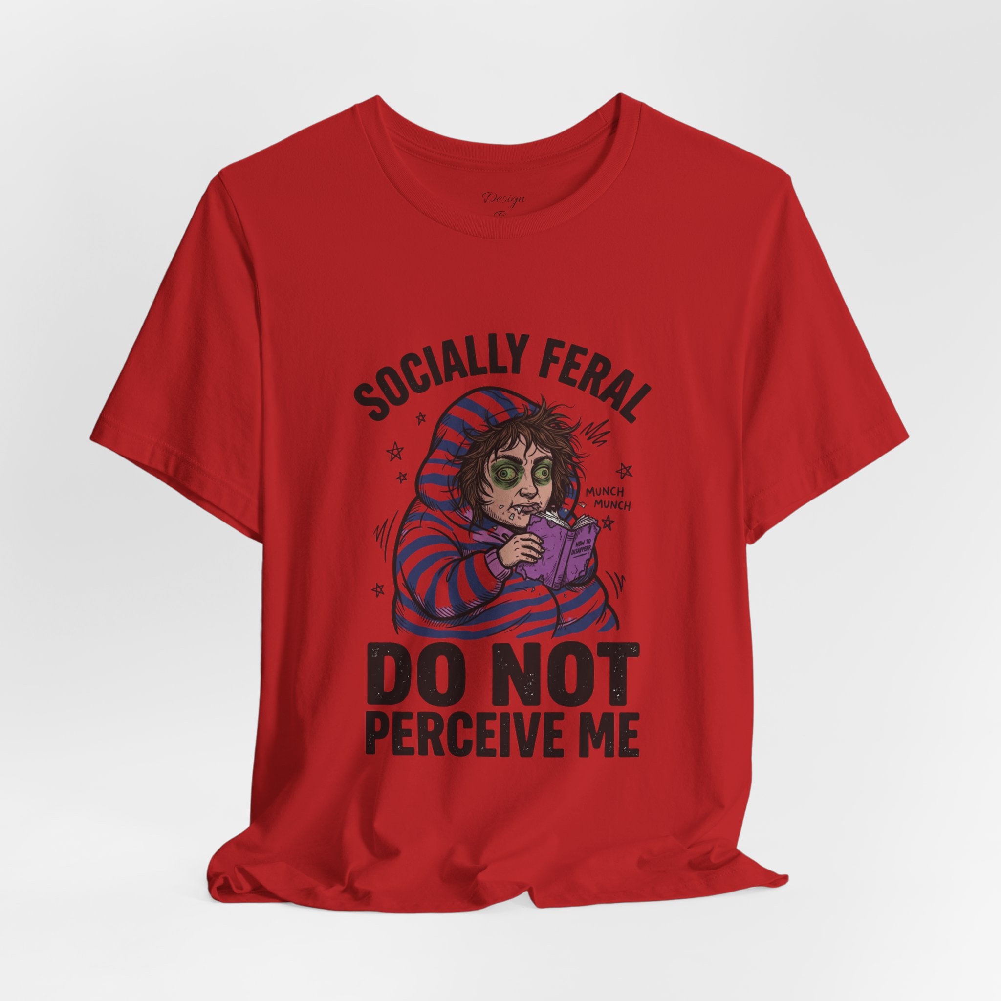 Socially Feral "Do Not Perceive Me" Tee | Feral Era vintage mascot typography