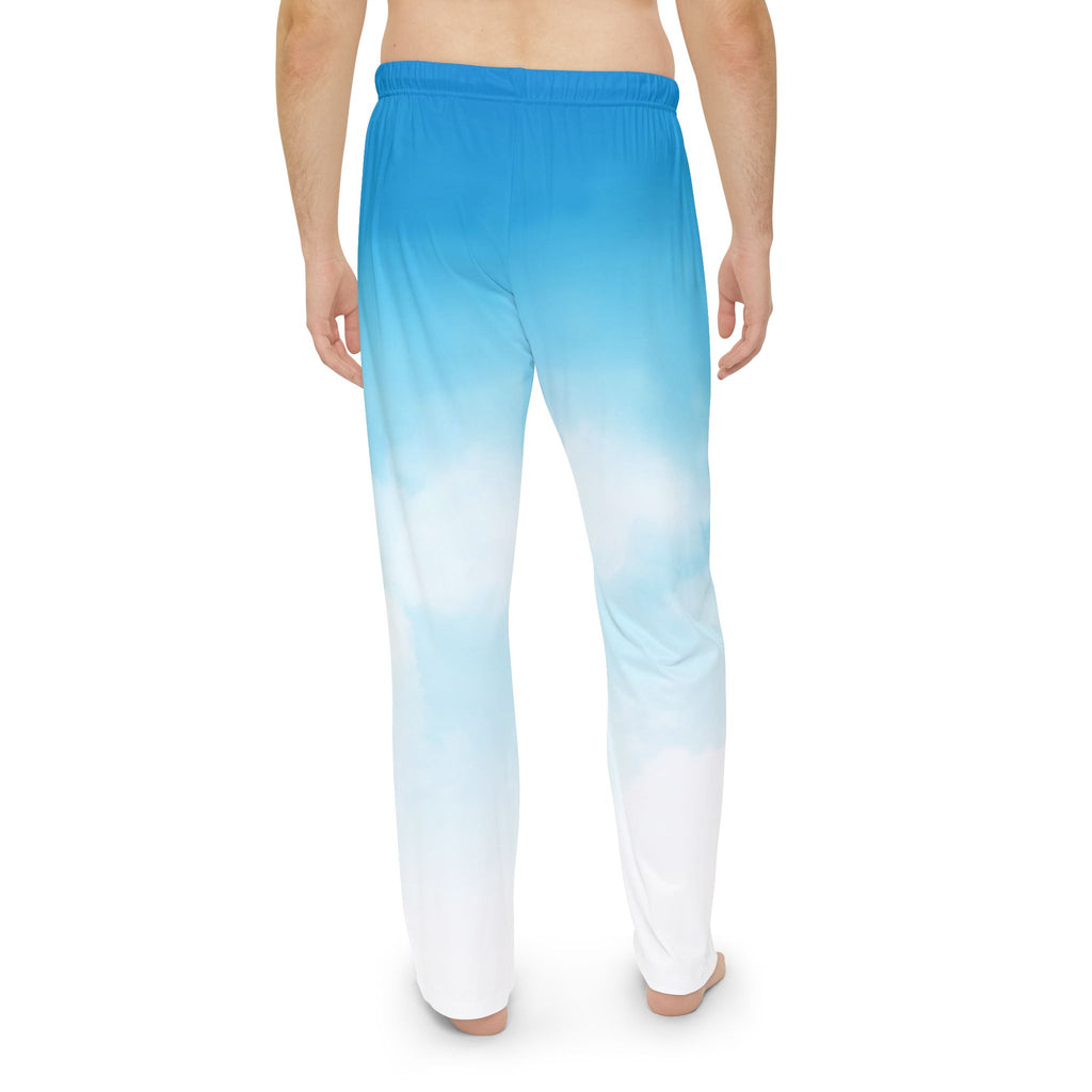 Cloud Print Pajama Pants — Men's Soft Sky Lounge Pants