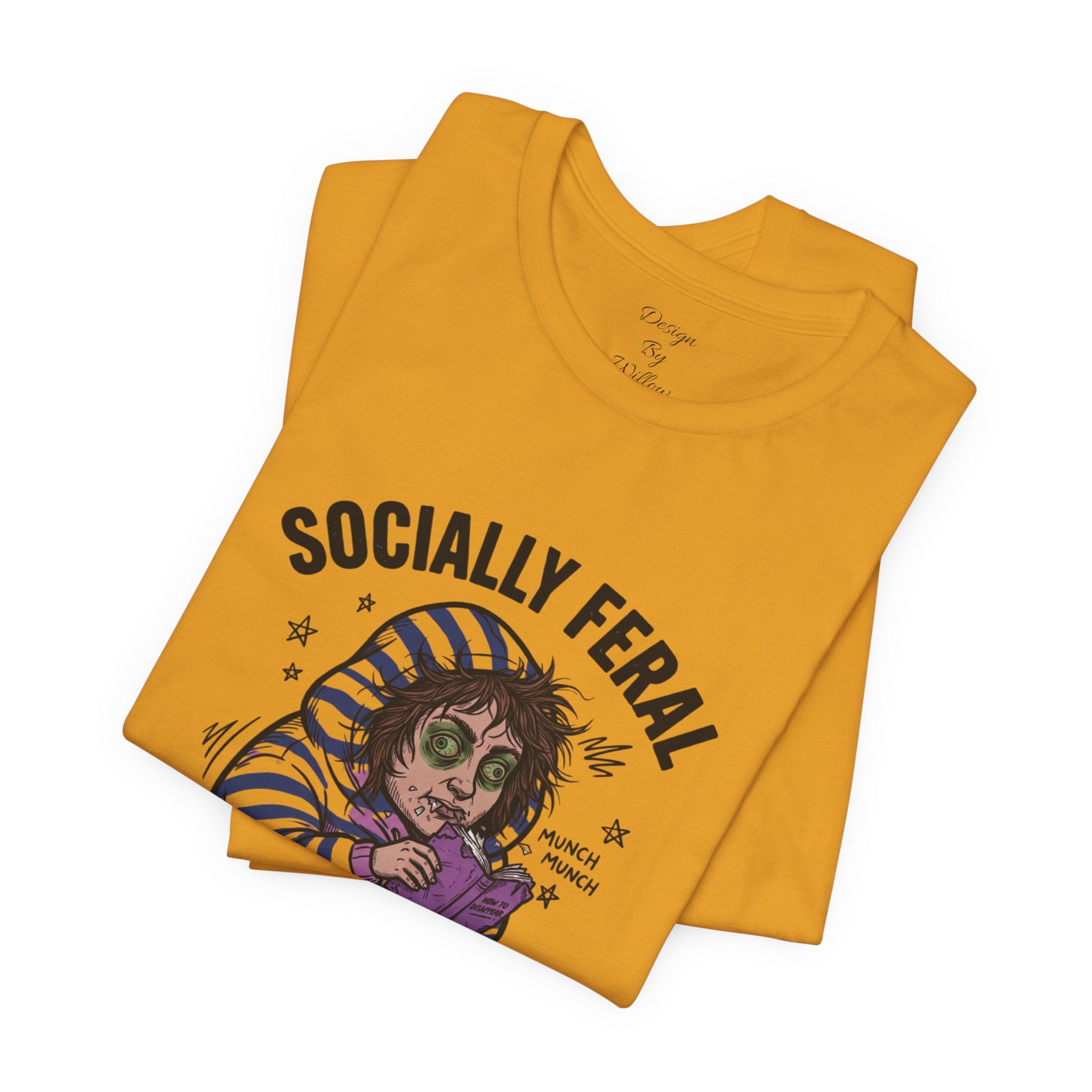 Socially Feral "Do Not Perceive Me" Tee | Feral Era vintage mascot typography
