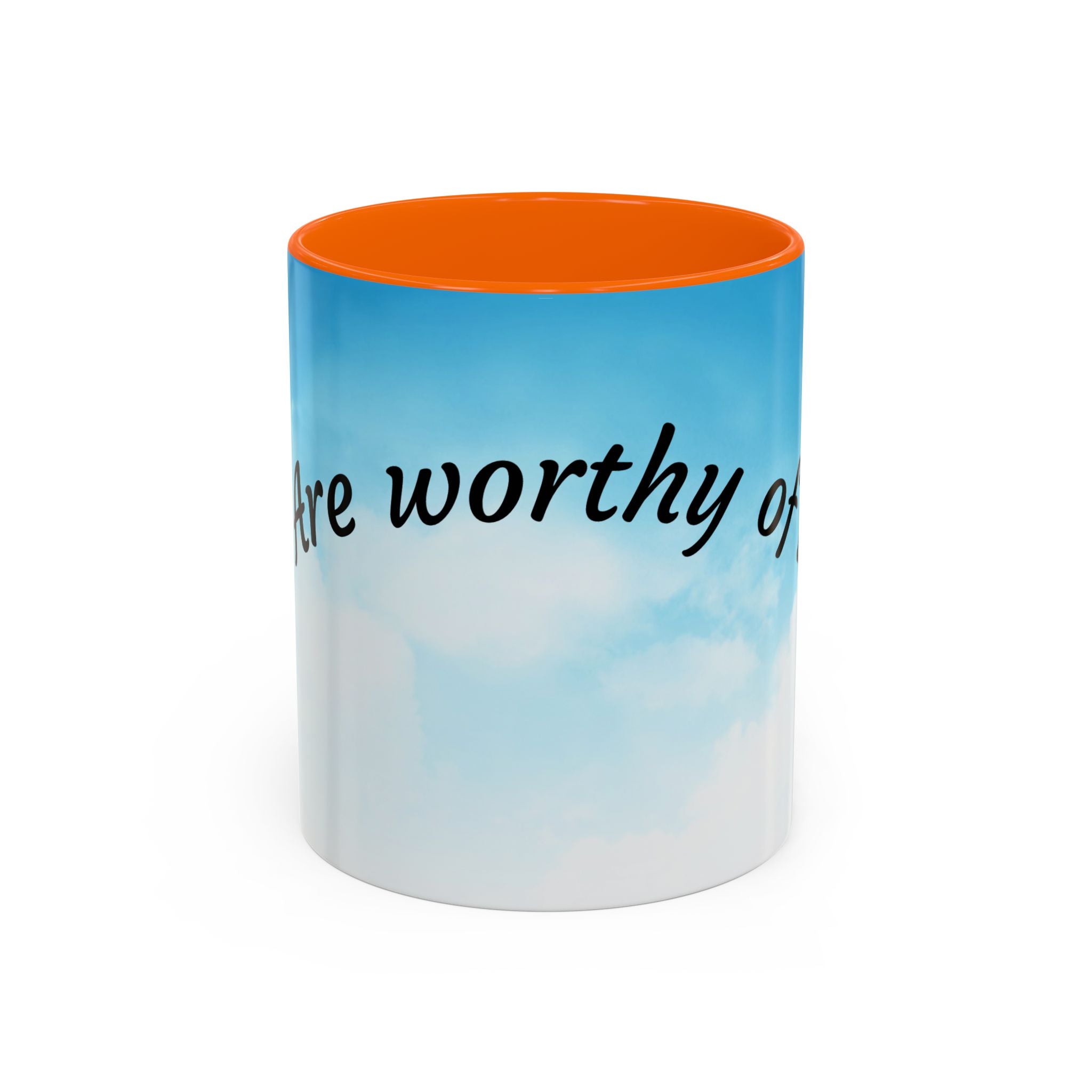 You Are Worthy | Accent Coffee Mug (11, 15oz)
