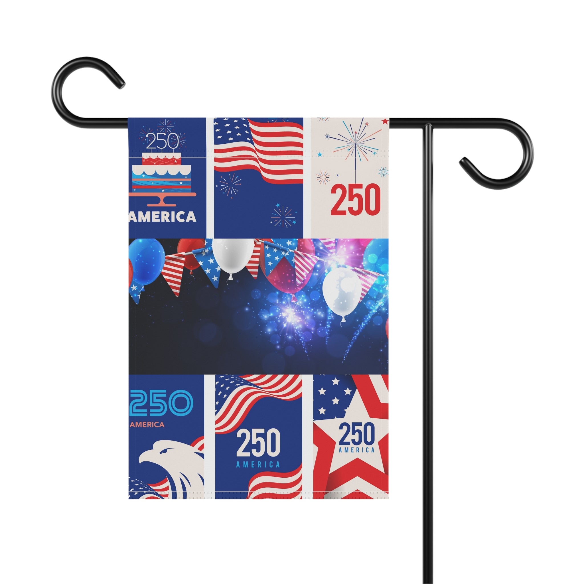 Patriotic 250th Anniversary Garden Flag — America Celebration Banner