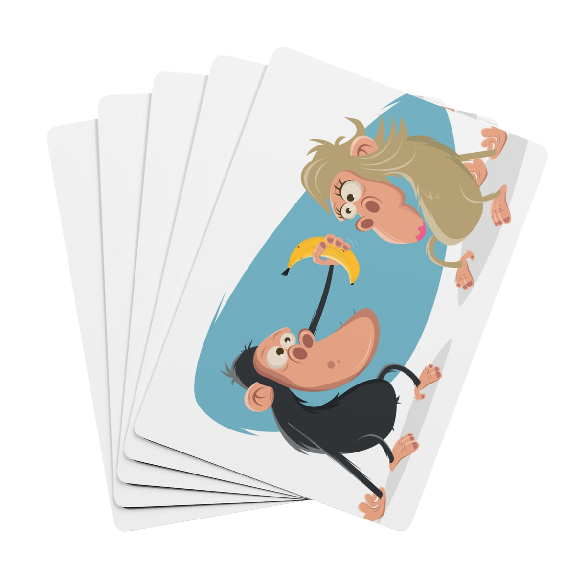 Funny Monkey Playing Cards — Novelty Poker Deck with Cartoon Apes