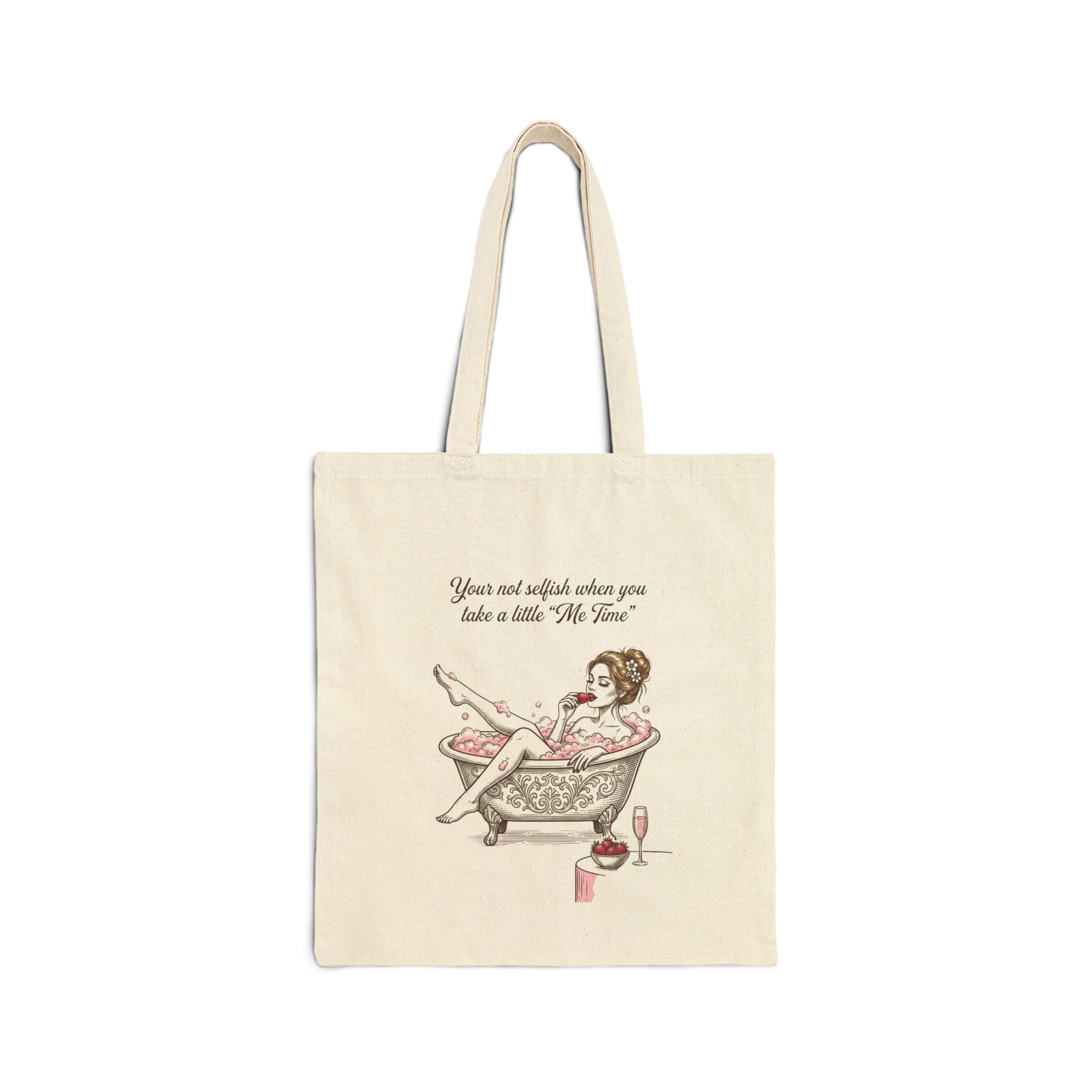 women's me time tote humor
