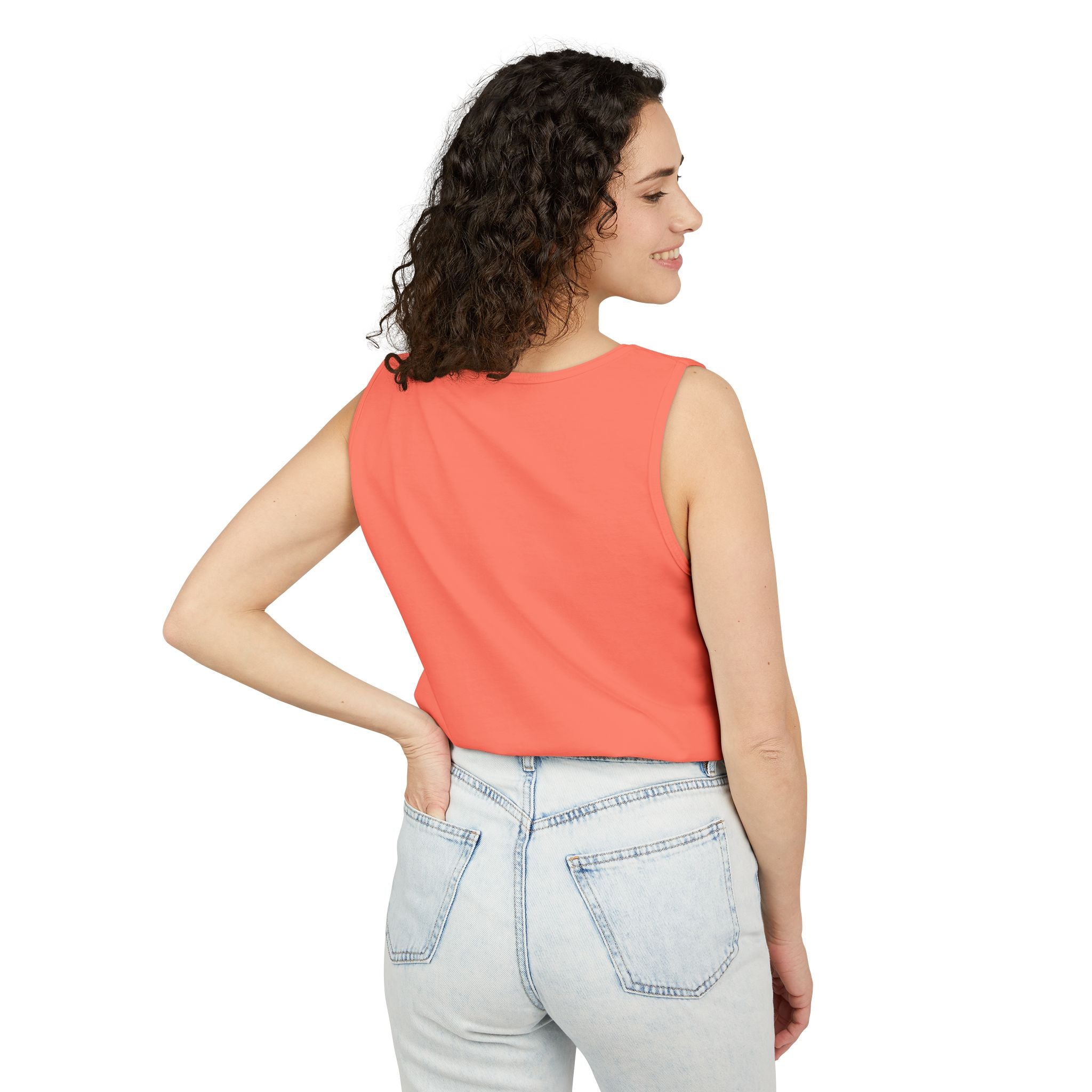 Rose & Heart Key Tank Top — Vintage Romantic Graphic Tank