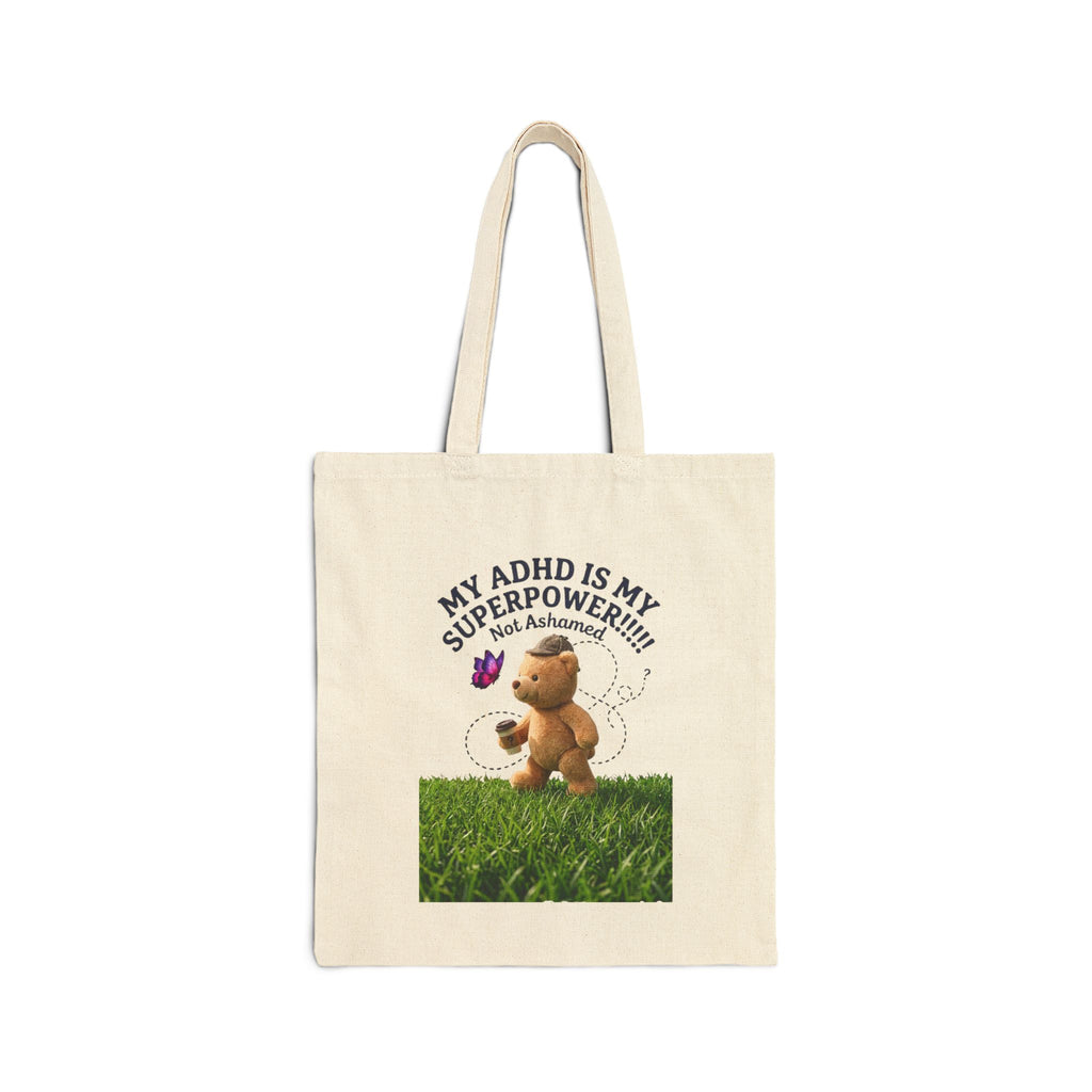 My ADHD Is My Superpower Tote | Dilly Dally, playful procrastination