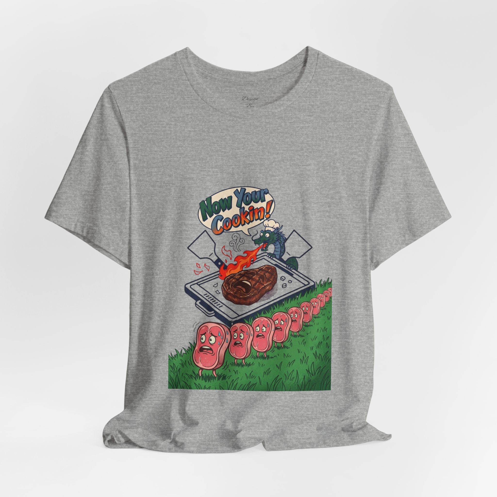 Kawaii Retro Cooking Manga Graphic Tee | Japanese Streetwear, Cherry Blossom Motif
