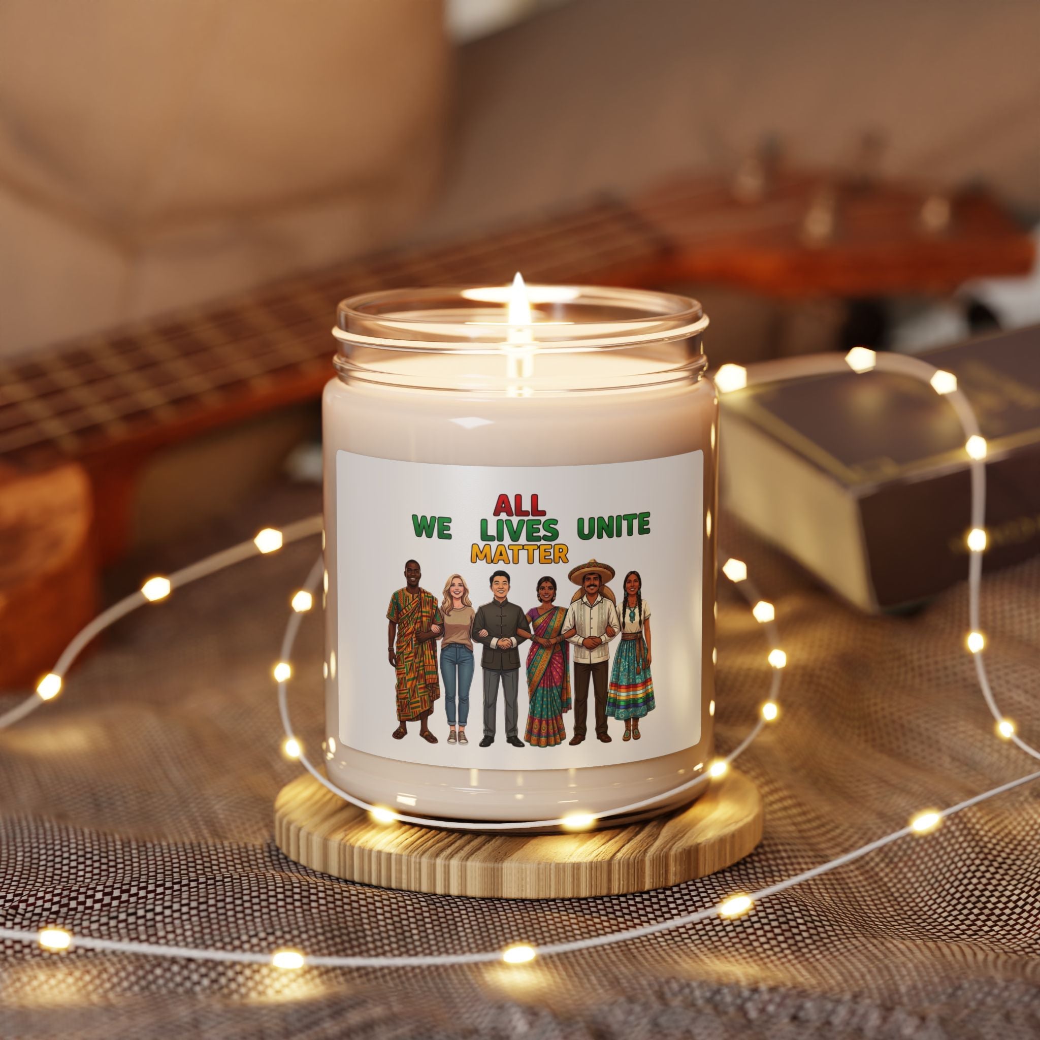 All Lives Unite Matter Soy Candle | Juneteenth, Pan-African Colors
