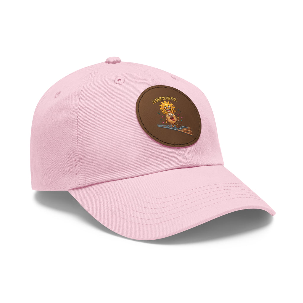 Dad Hat — 'Glazing in the Sun' Leather Patch Baseball Cap