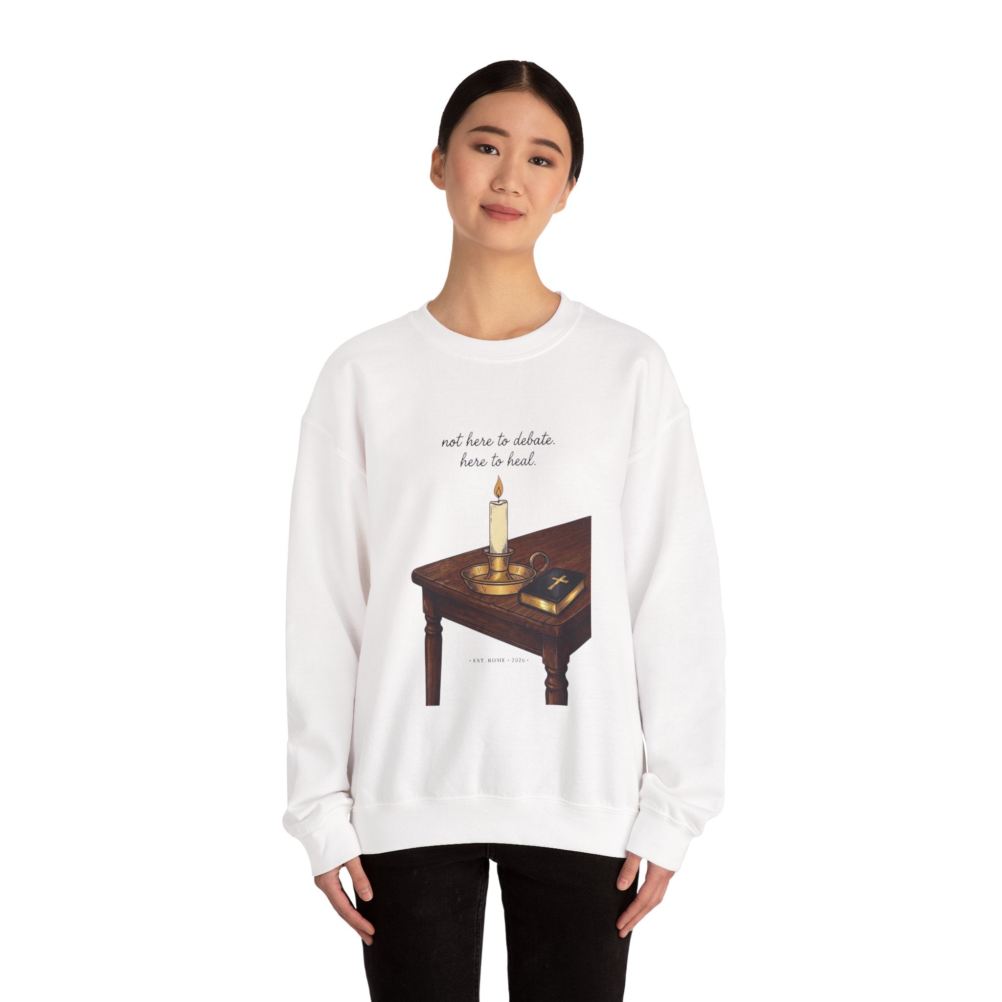 Blessed Are the Peacemakers Sweatshirt | Team Leo, Pope Statement Graphics
