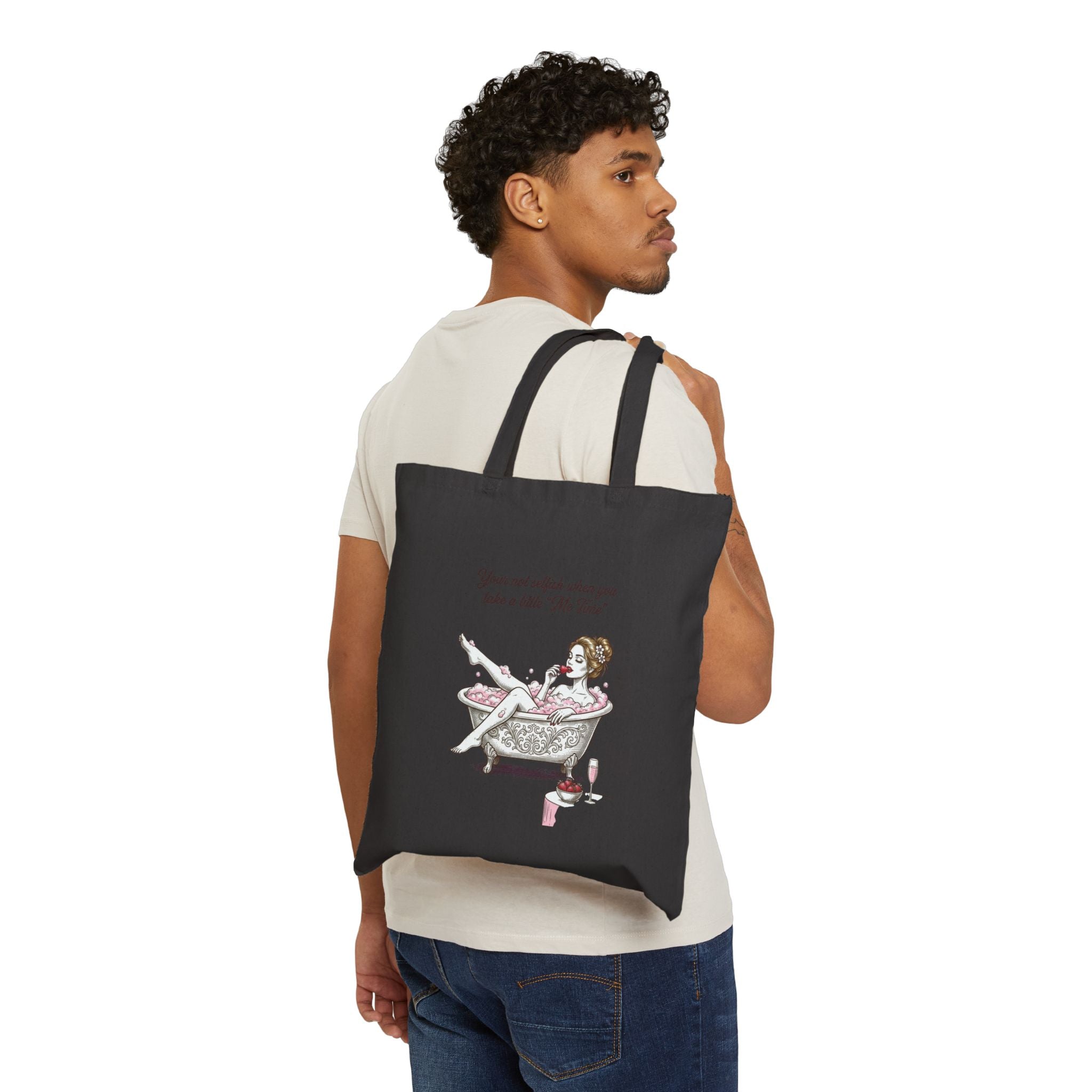 women's me time tote humor