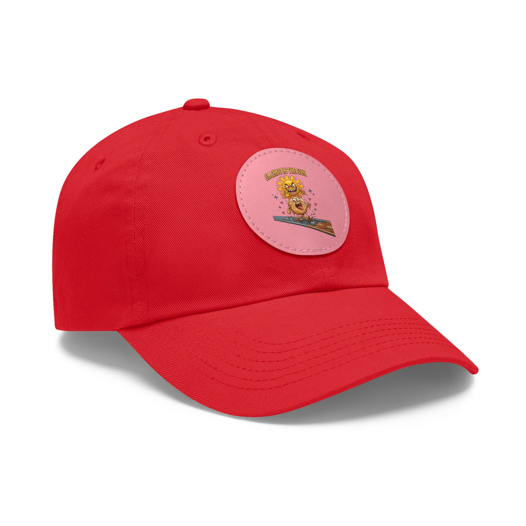 Dad Hat — 'Glazing in the Sun' Leather Patch Baseball Cap