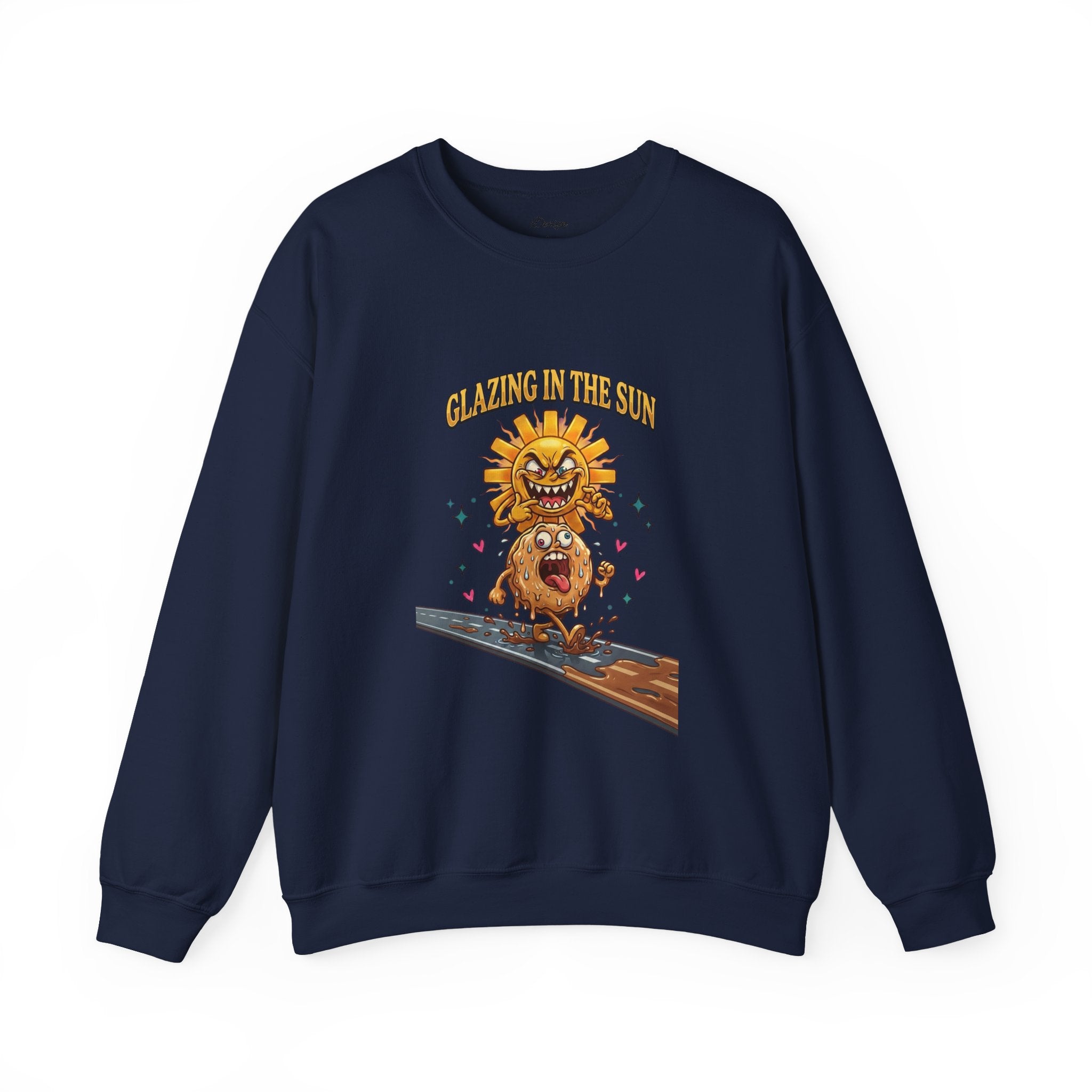 Glazin' in the Sun Sweatshirt | dilly dally, retro cartoon procrastination
