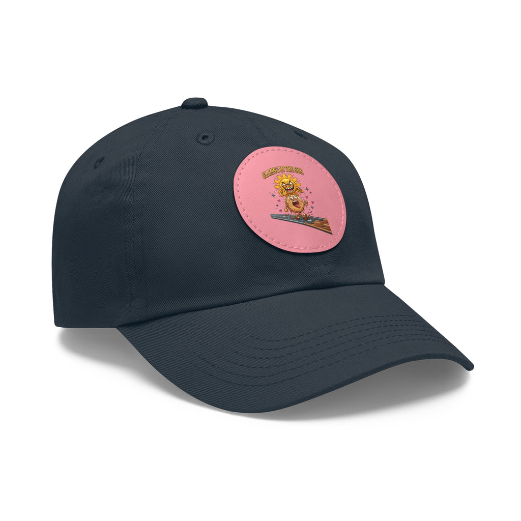 Dad Hat — 'Glazing in the Sun' Leather Patch Baseball Cap