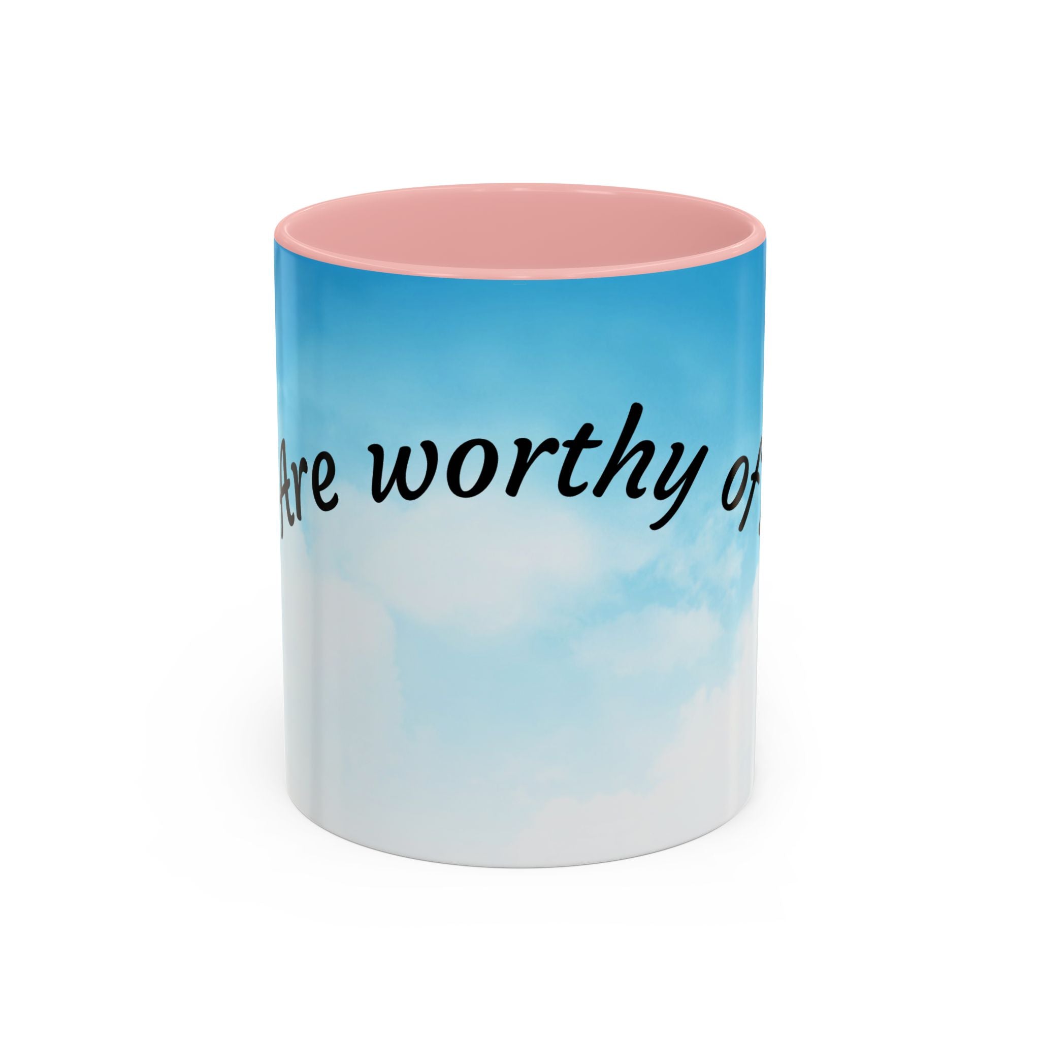 You Are Worthy | Accent Coffee Mug (11, 15oz)